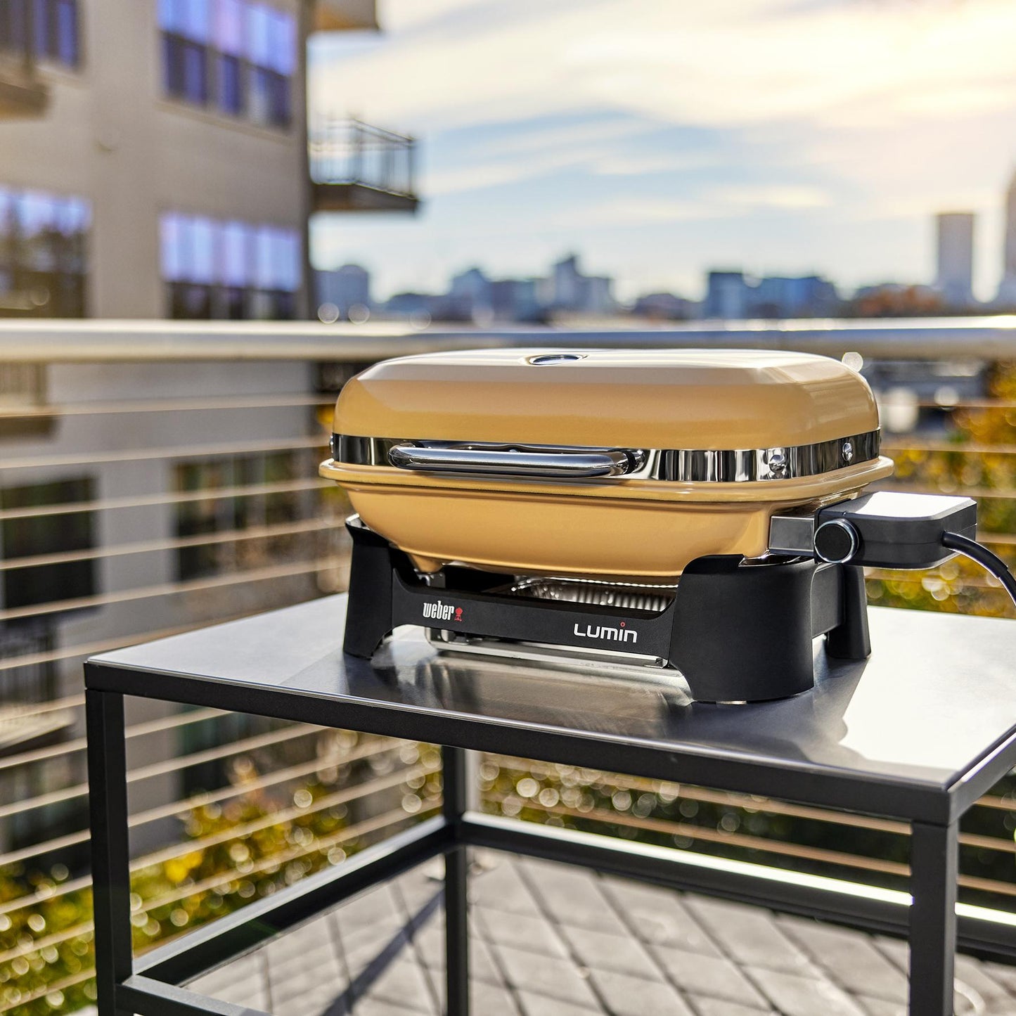 WEBER 91280901 Weber Lumin Compact Electric Grill - Golden Yellow