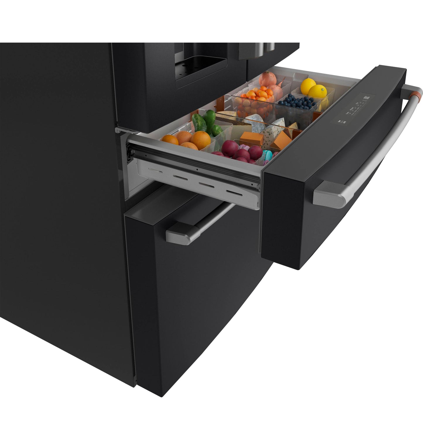 CAFE CXE22DP3PD1 Cafe Energy Star 22.3 Cu. Ft. Smart Counter-depth 4-DO...