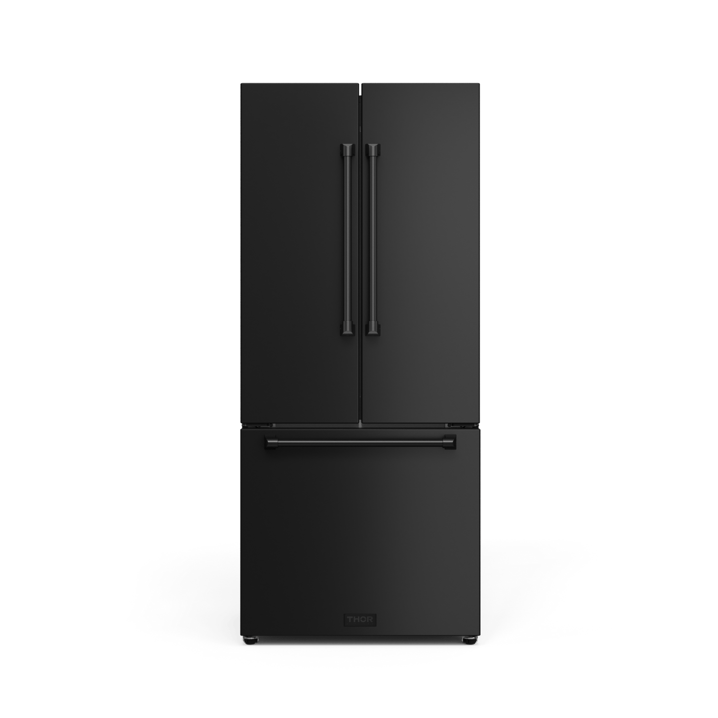 THOR KITCHEN RF3017FFD00 30 Inch 17.7 Cu Ft French Door Counter Depth Refrigerator With Ice ...