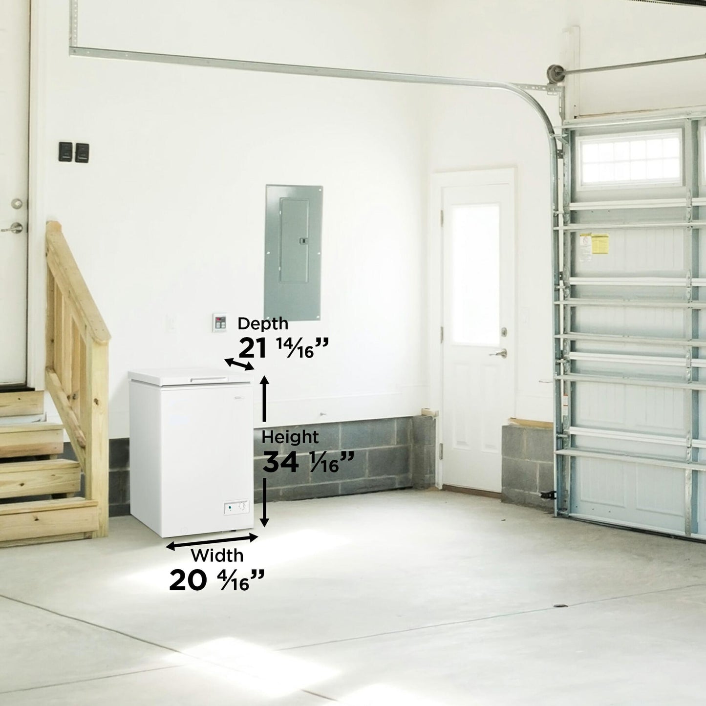DANBY DCF035A6WM Danby 3.5 CU.FT Square Model Chest Freezer Doe