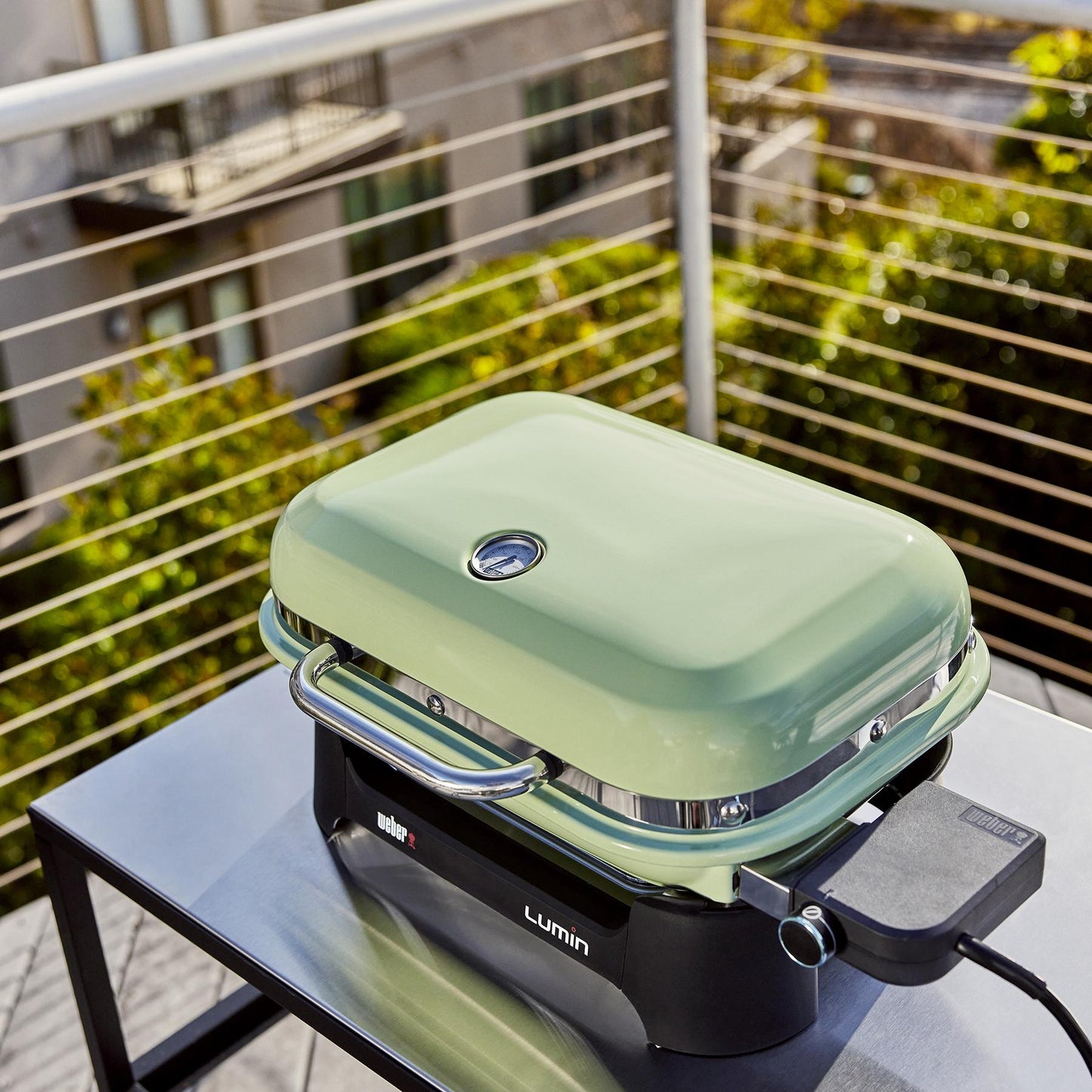 WEBER 91070901 Weber Lumin Compact Electric Grill - Seafoam Green