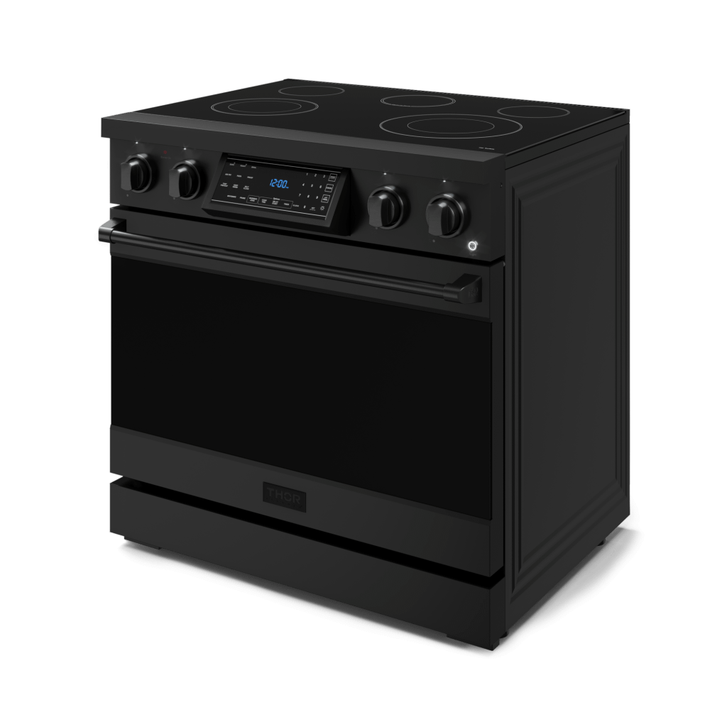 THOR KITCHEN RSE36B 36 Inch Professional Electric Range With Tilt Panel Touch Control I...