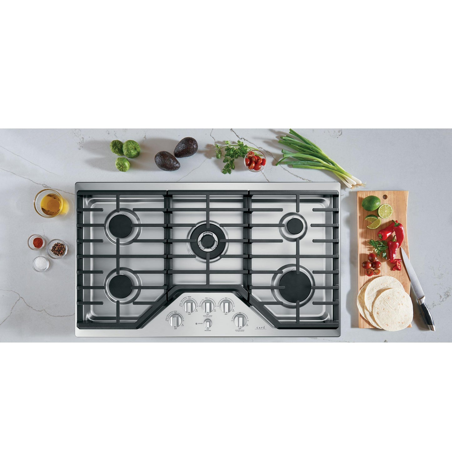 CAFE CGP95362MS1 Cafe Cafe 36"" Built-in Gas Cooktop