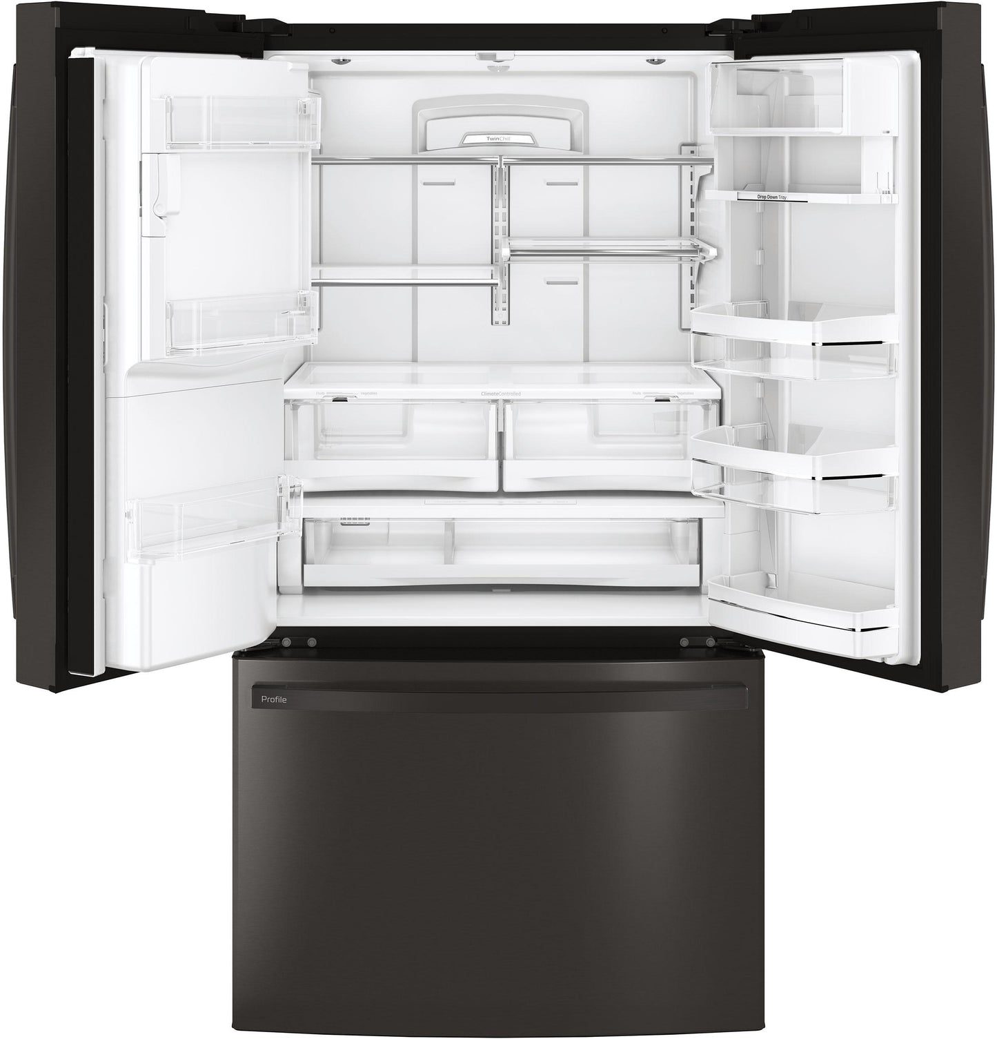 GE APPLIANCES PFE28KBLTS GE Profile Series Energy Star 27.8 Cu. Ft. French-door REFRIGERA...