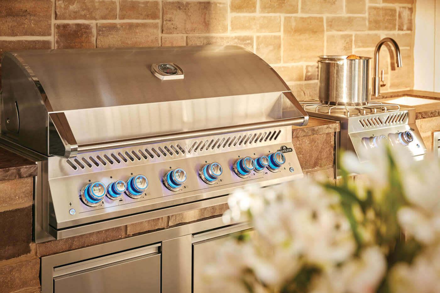 NAPOLEON BBQ BIG44RBNSS1 Built-in 700 Series 44 With Dual Infrared Rear Burners , Natural GA...