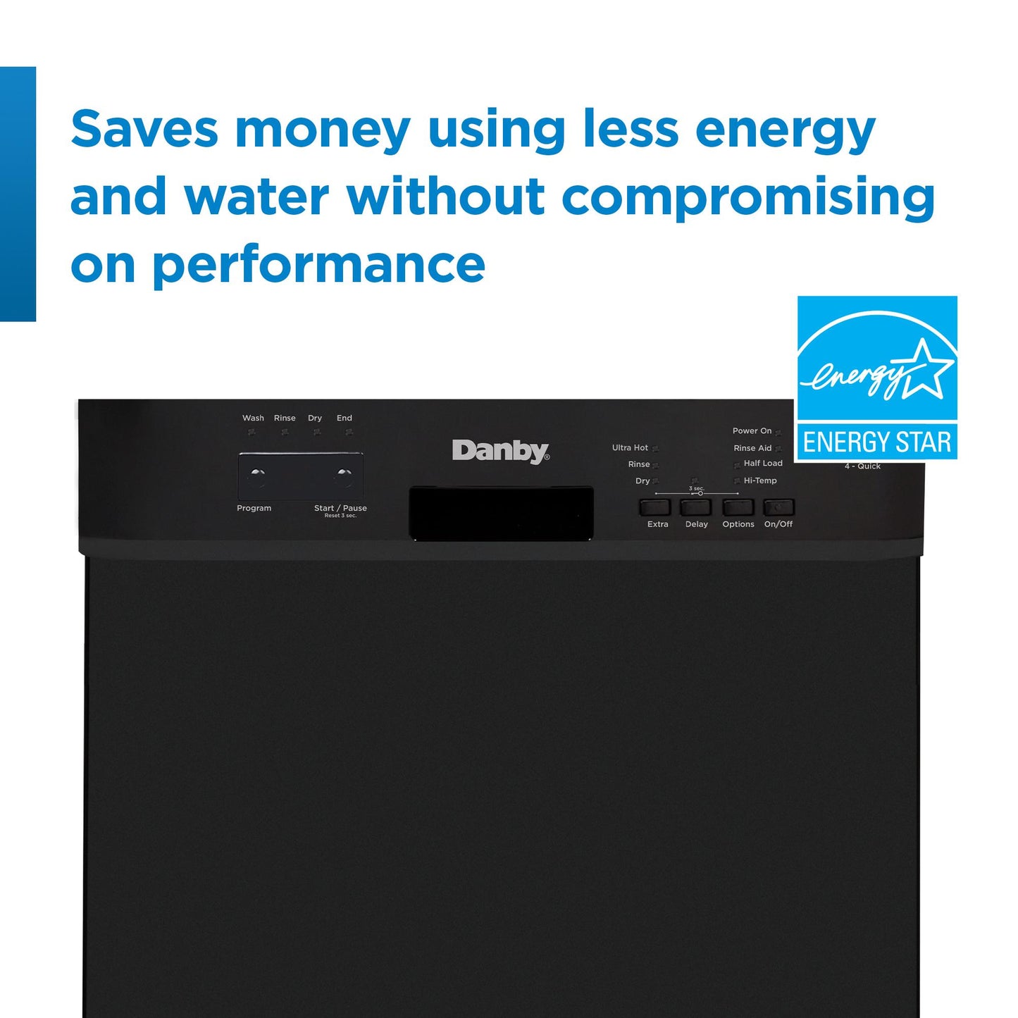 DANBY DDW18D1EB Danby 18"""" Built-in Dishwasher With Front Controls (black)