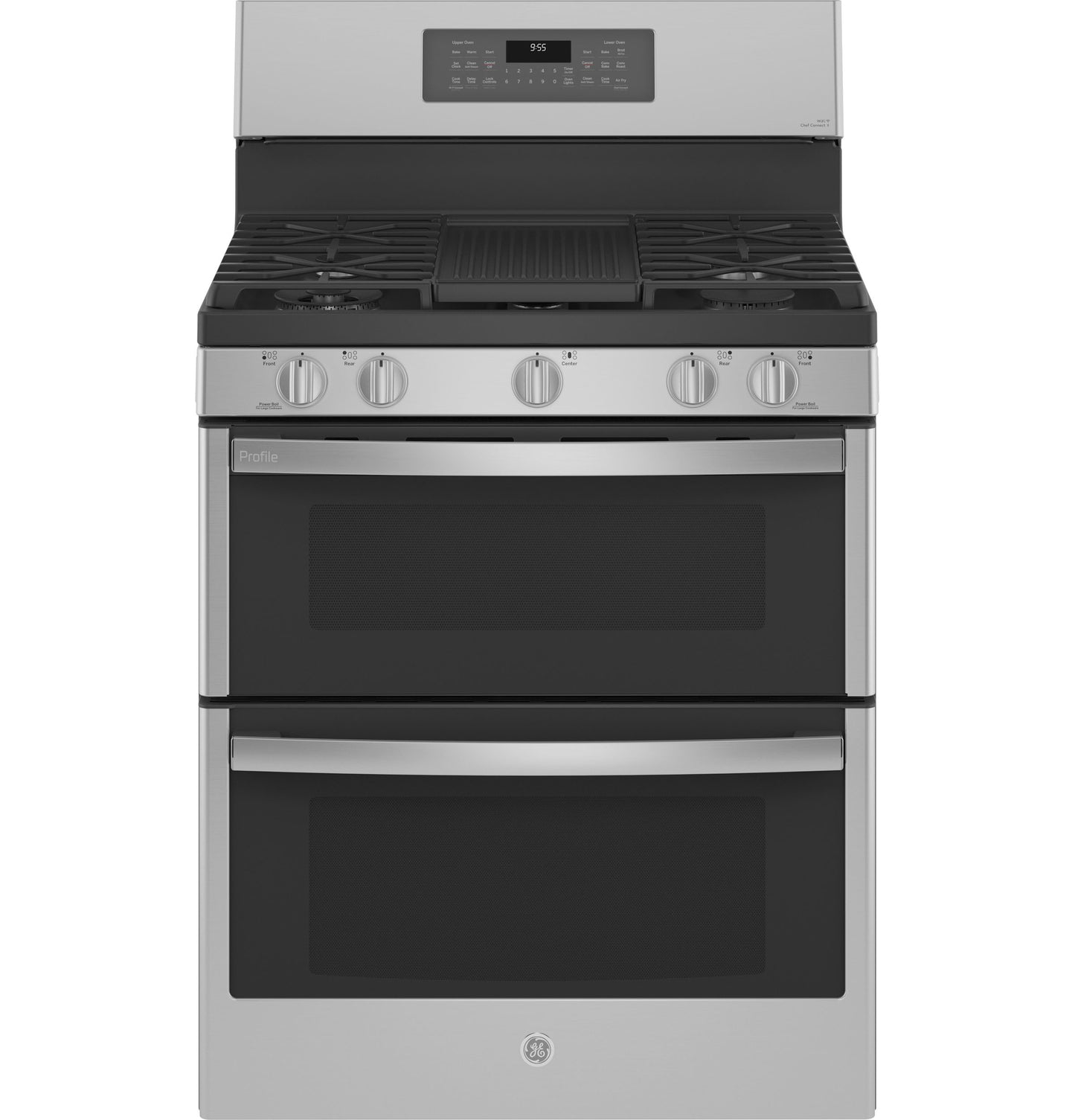 GE APPLIANCES PGB965YPFS GE Profile 30"" Free-standing Gas Double Oven Convection FINGERP...