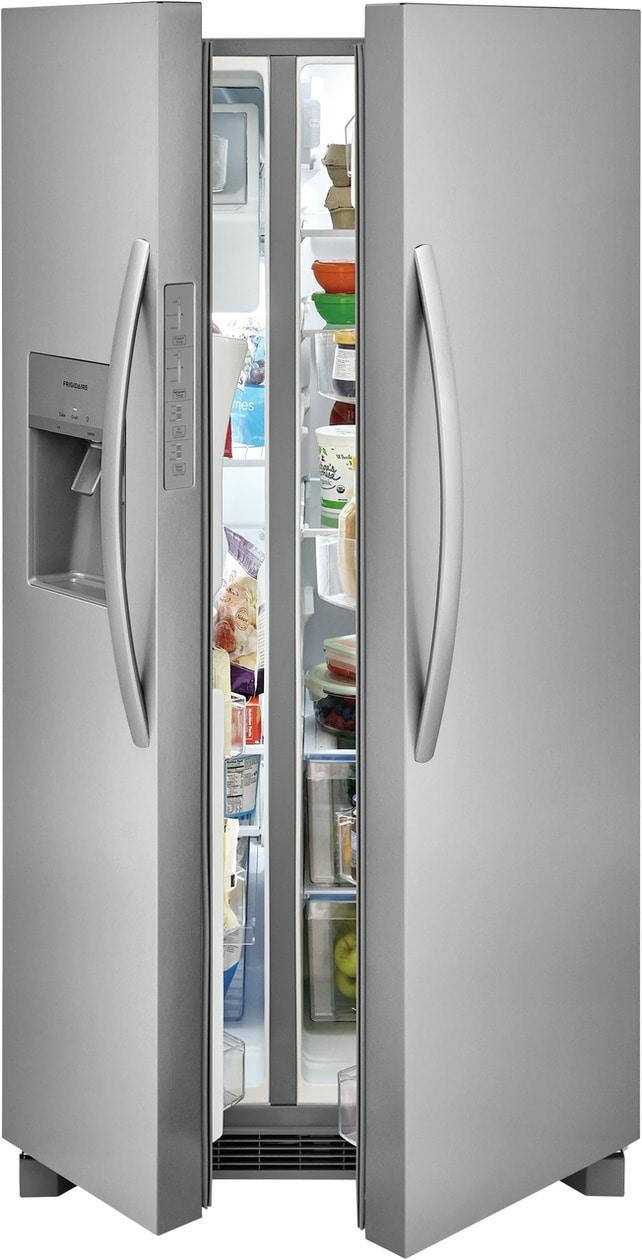 FRIGIDAIRE FRSS2623AS Frigidaire 25.6 Cu. Ft. 36'' Standard Depth Side By Side Refrigerator