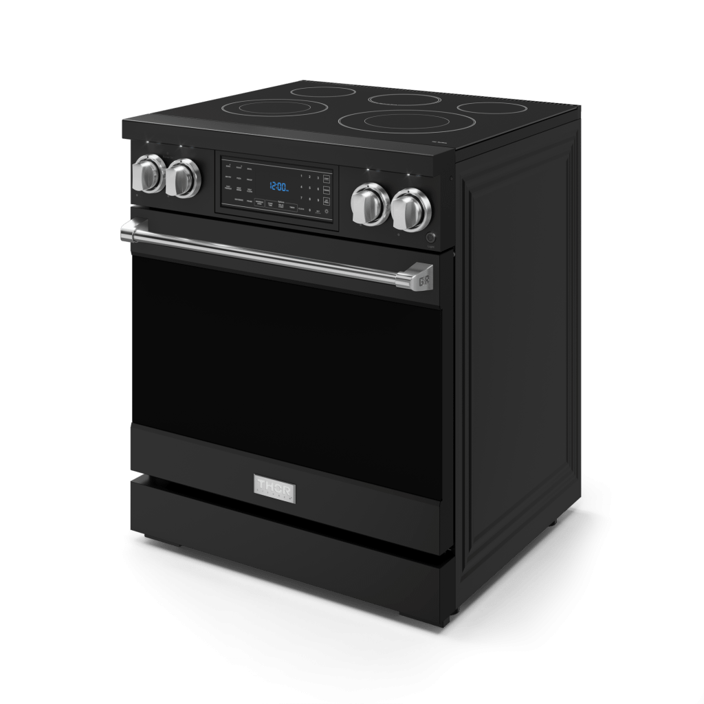 THOR KITCHEN RSE30BSS 30 Inch Professional Electric Range With Tilt Panel Touch Control I...