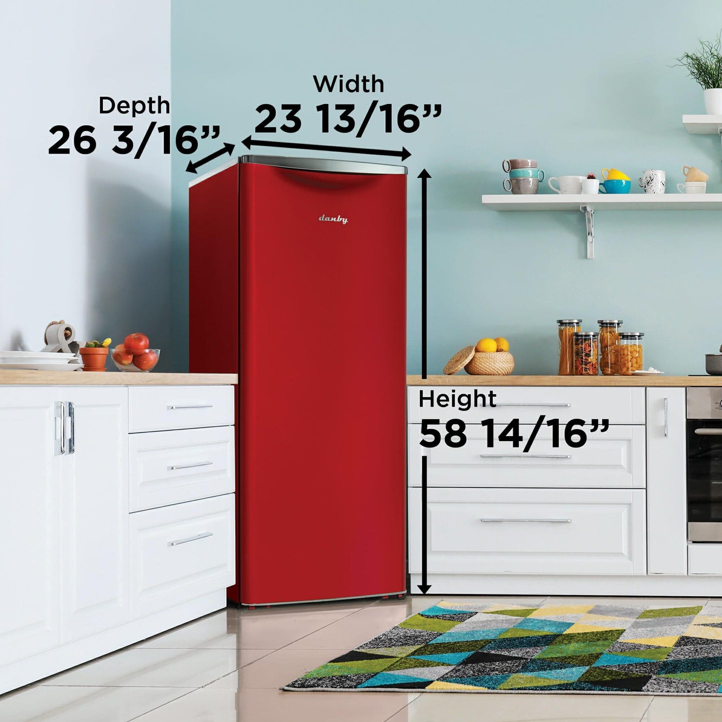 DANBY DAR110A3LDB Danby 11 CU.FT. Contemporary Classic Apartment Size Refrigerator