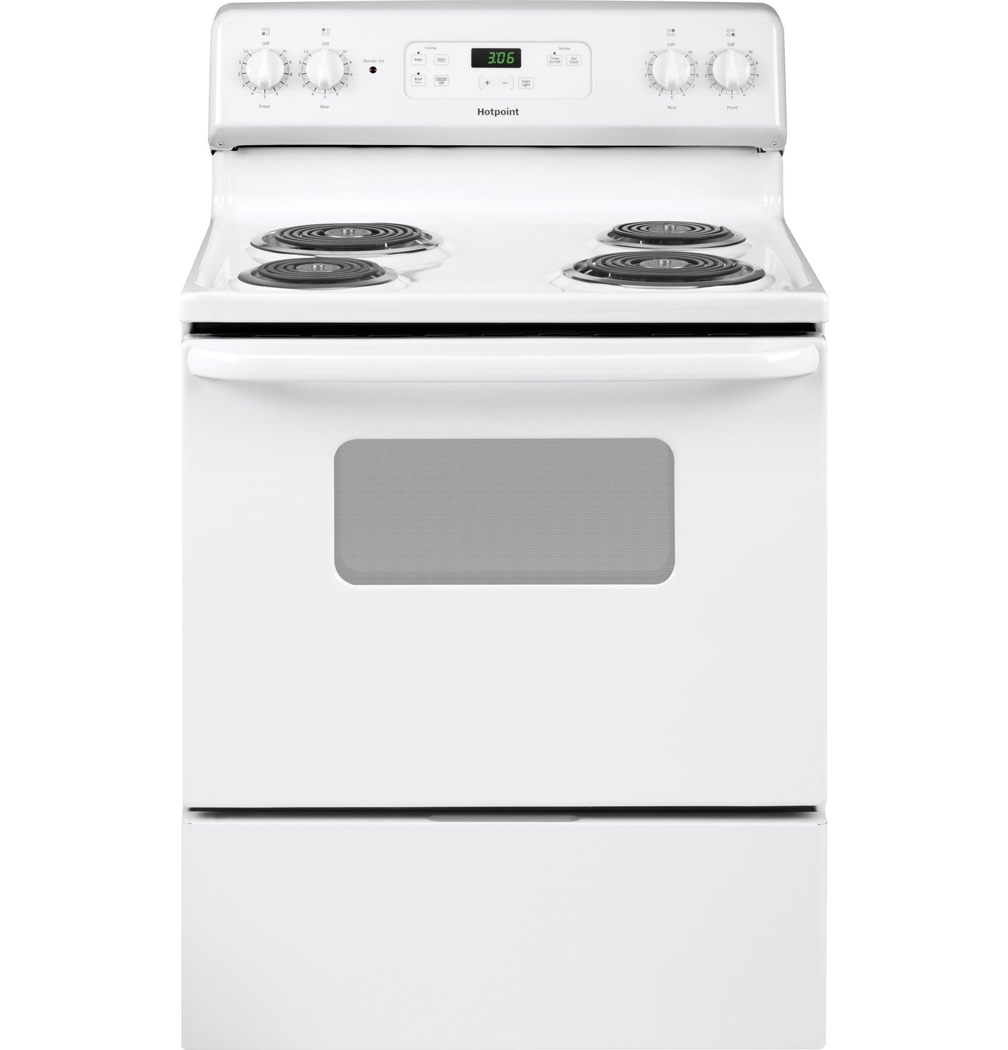 HOTPOINT RBS360DMWW Hotpoint 30"" Free-standing Standard Clean Electric Range