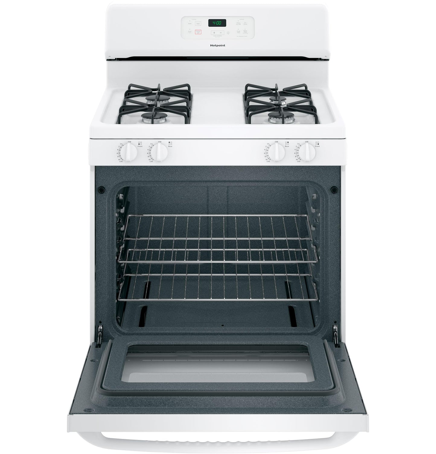 HOTPOINT RGBS400DMWW Hotpoint 30"" Free-standing Standard Clean Gas Range