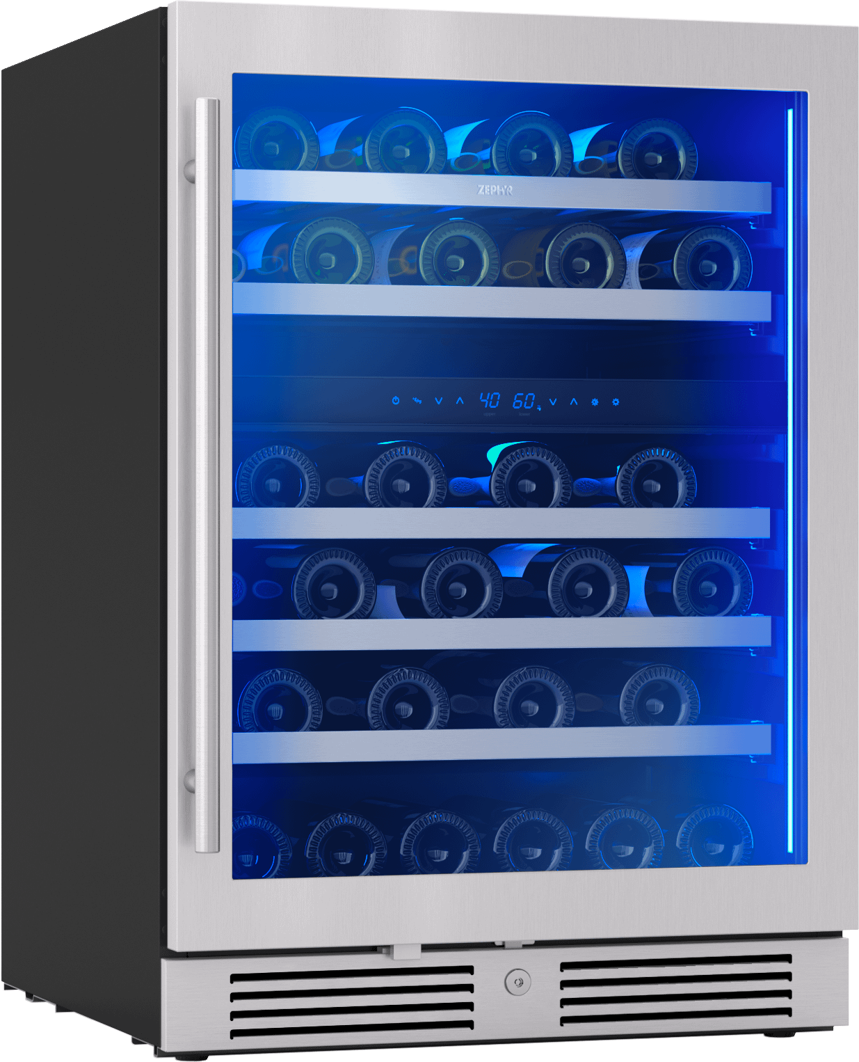 ZEPHYR PRW24C02CG Zephyr 24"" Dual Zone Wine Cooler