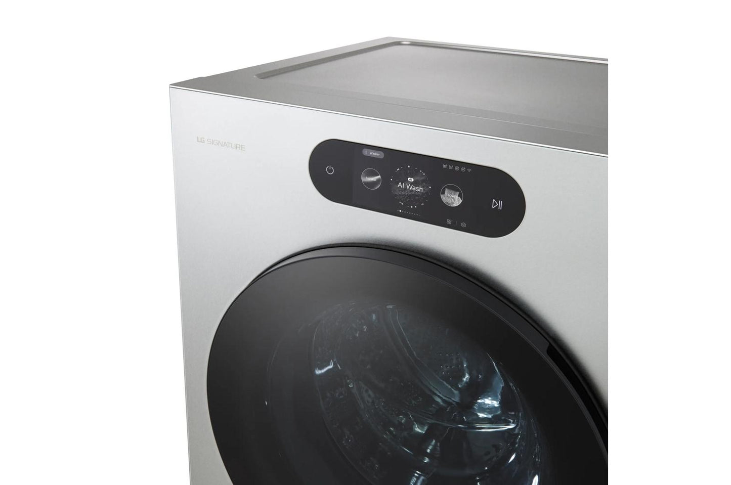 LG WM9900HSA LG Signature 5.8 Cu. Ft. MEGA Capacity Smart Front Load Washer WITH...