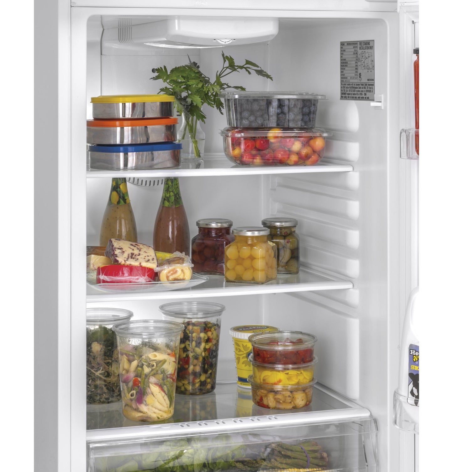 HAIER HA10TG21SW Haier 9.8 Cu. Ft. Top Mount Refrigerator - White