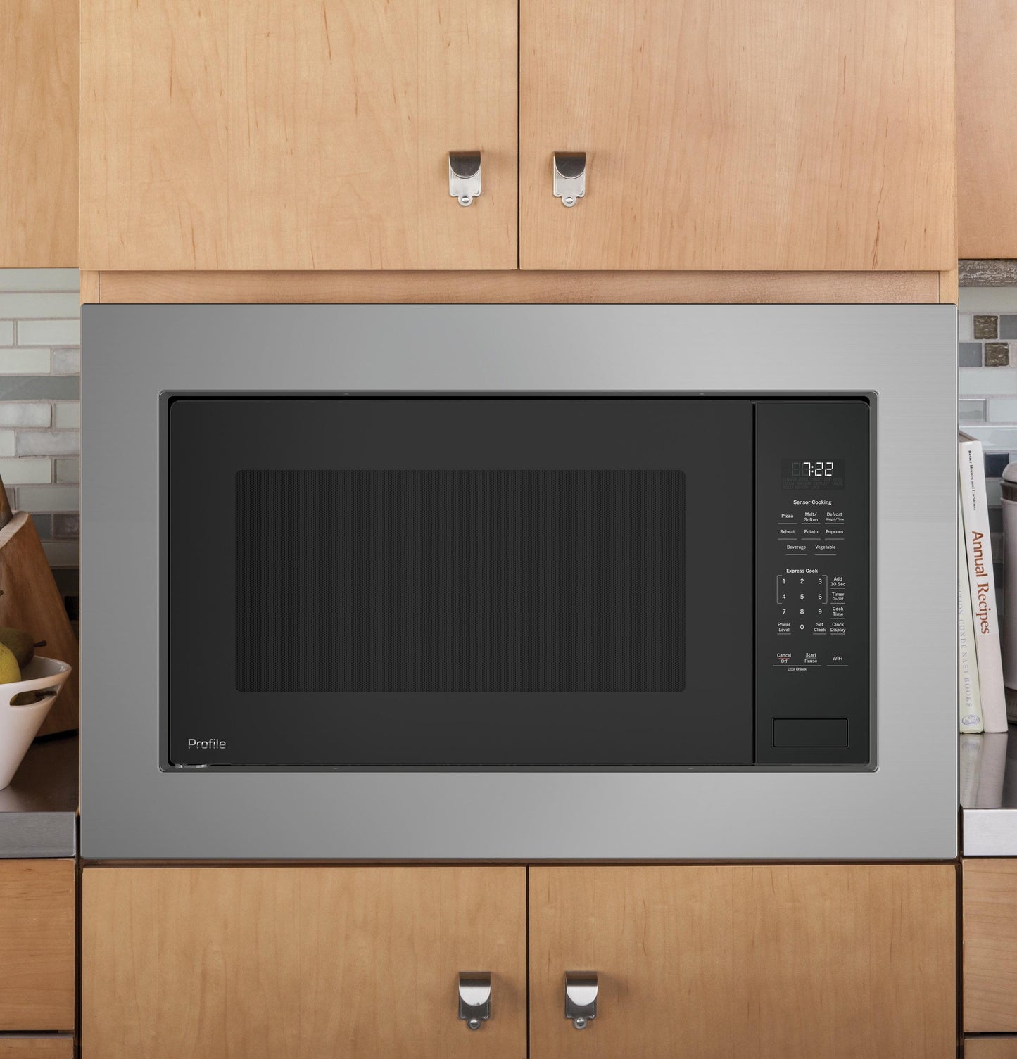 GE APPLIANCES PCWK22U1WDD GE Profile 2.2 Cu. Ft. Built-in Sensor Microwave Oven