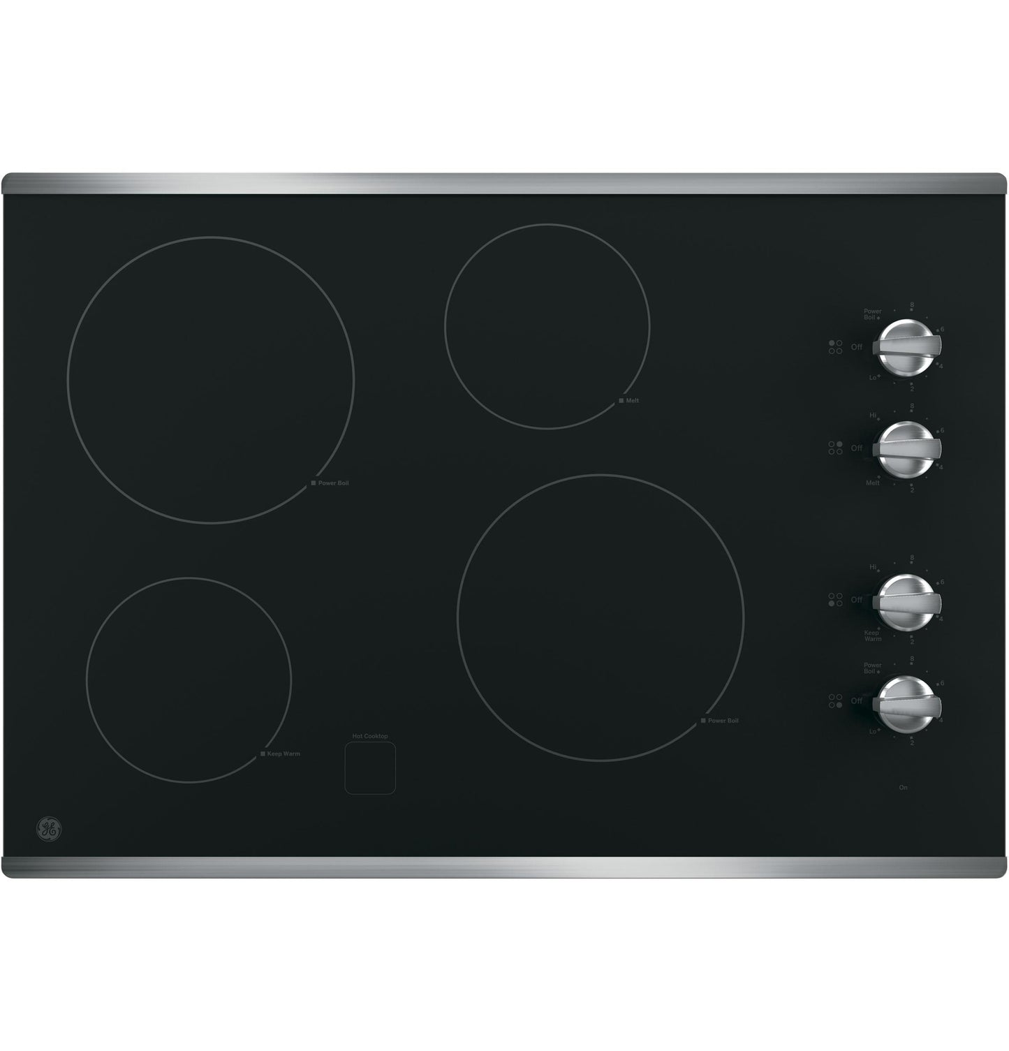 GE APPLIANCES JP3030SWSS Ge 30"" Built-in Knob Control Electric Cooktop