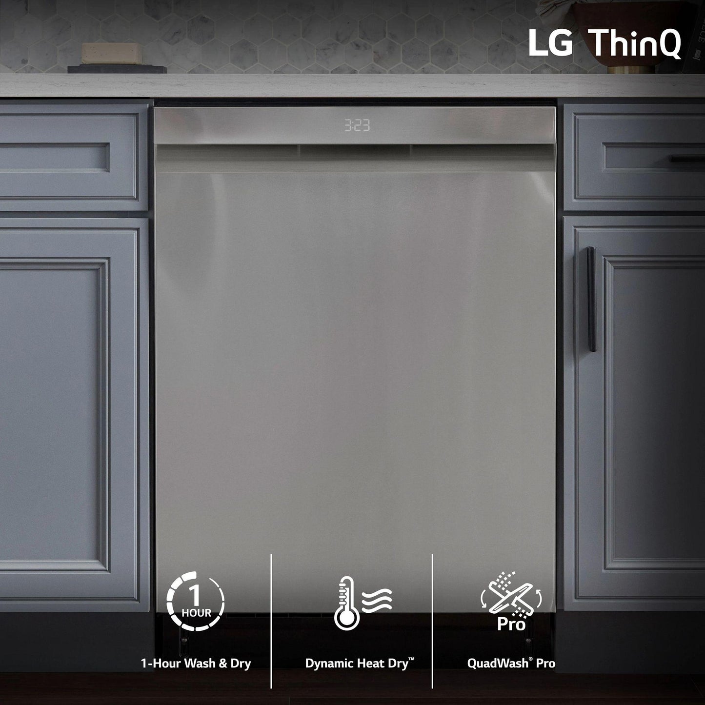 LG LDTH7972S Smart Wi-fi Enabled Top Control Dishwasher With 1-hour Wash & Dry, ...