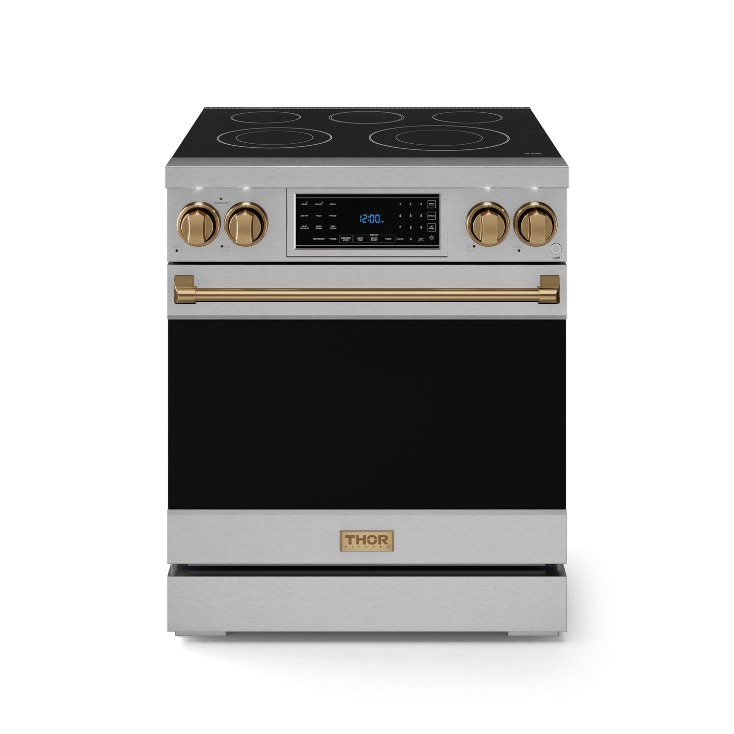 THOR KITCHEN RSE30BRZ 30 Inch Professional Electric Range With Tilt Panel Touch Control I...