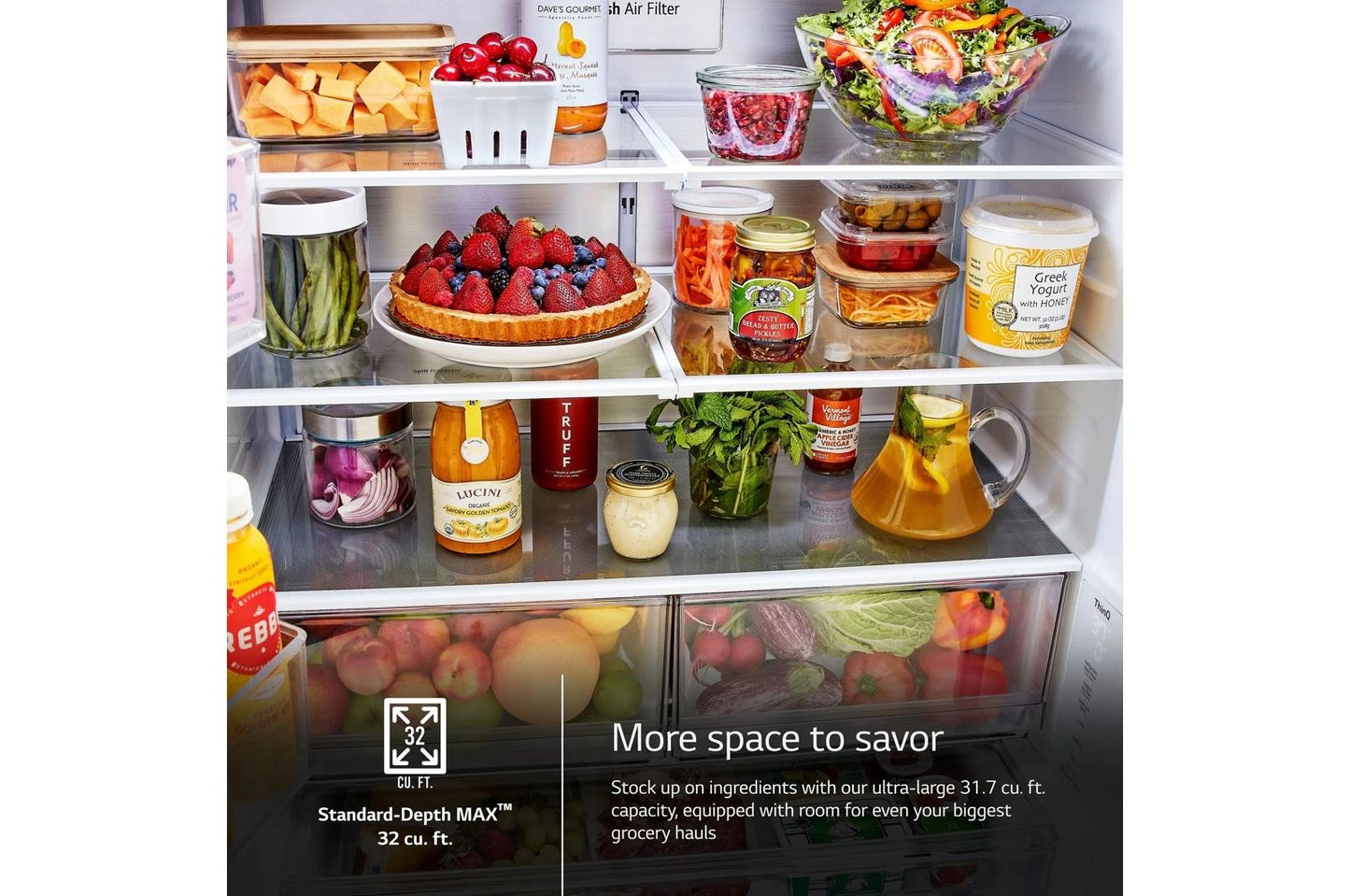 LG LRFLS3216S LG 32 Cu. Ft. Smart Standard-depth Max French Door Refrigerator