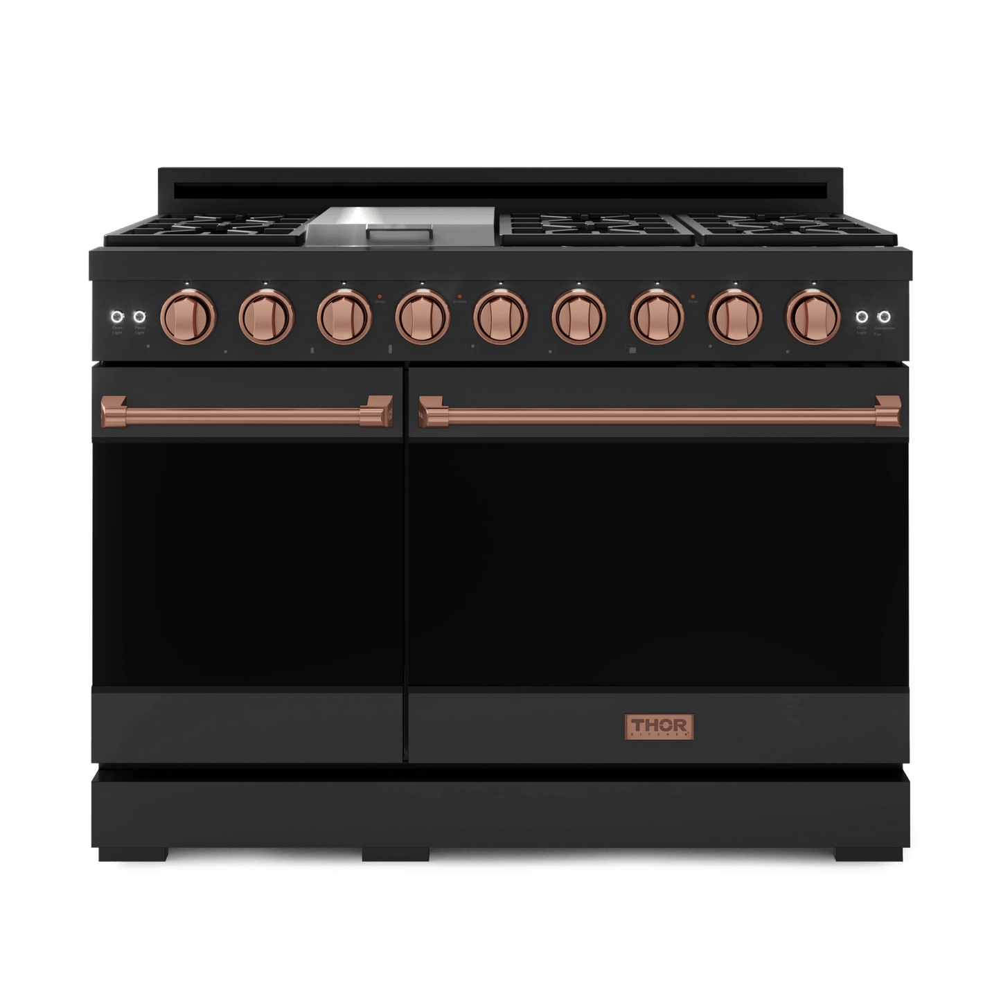 THOR KITCHEN RSG48EBRSG 48 Inch Professional Gas Range With Tilt Panel Touch Control In BLA...