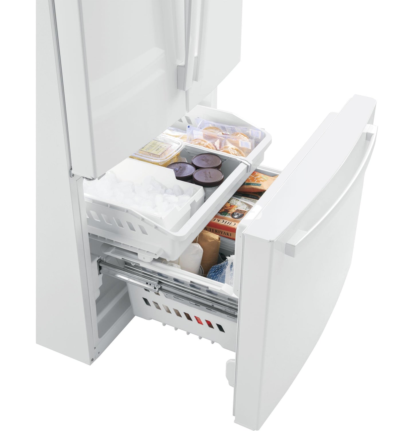 GE APPLIANCES GWE19JGLWW Ge Energy Star 18.6 Cu. Ft. Counter-depth French-door REFRIGE...