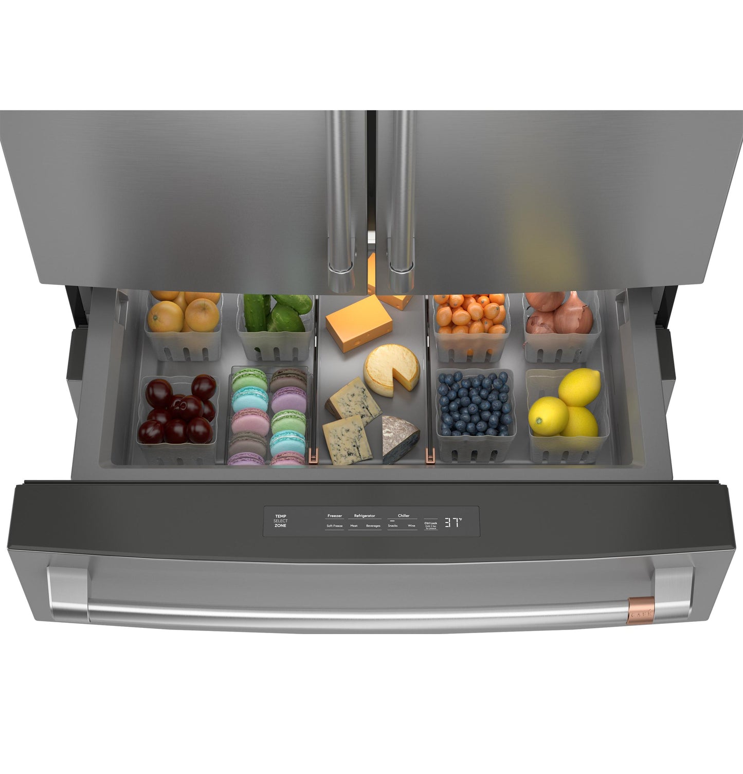 CAFE CGE29DP2TS1 Cafe Energy Star 28.7 Cu. Ft. Smart 4-door FRENCH-DOOR...