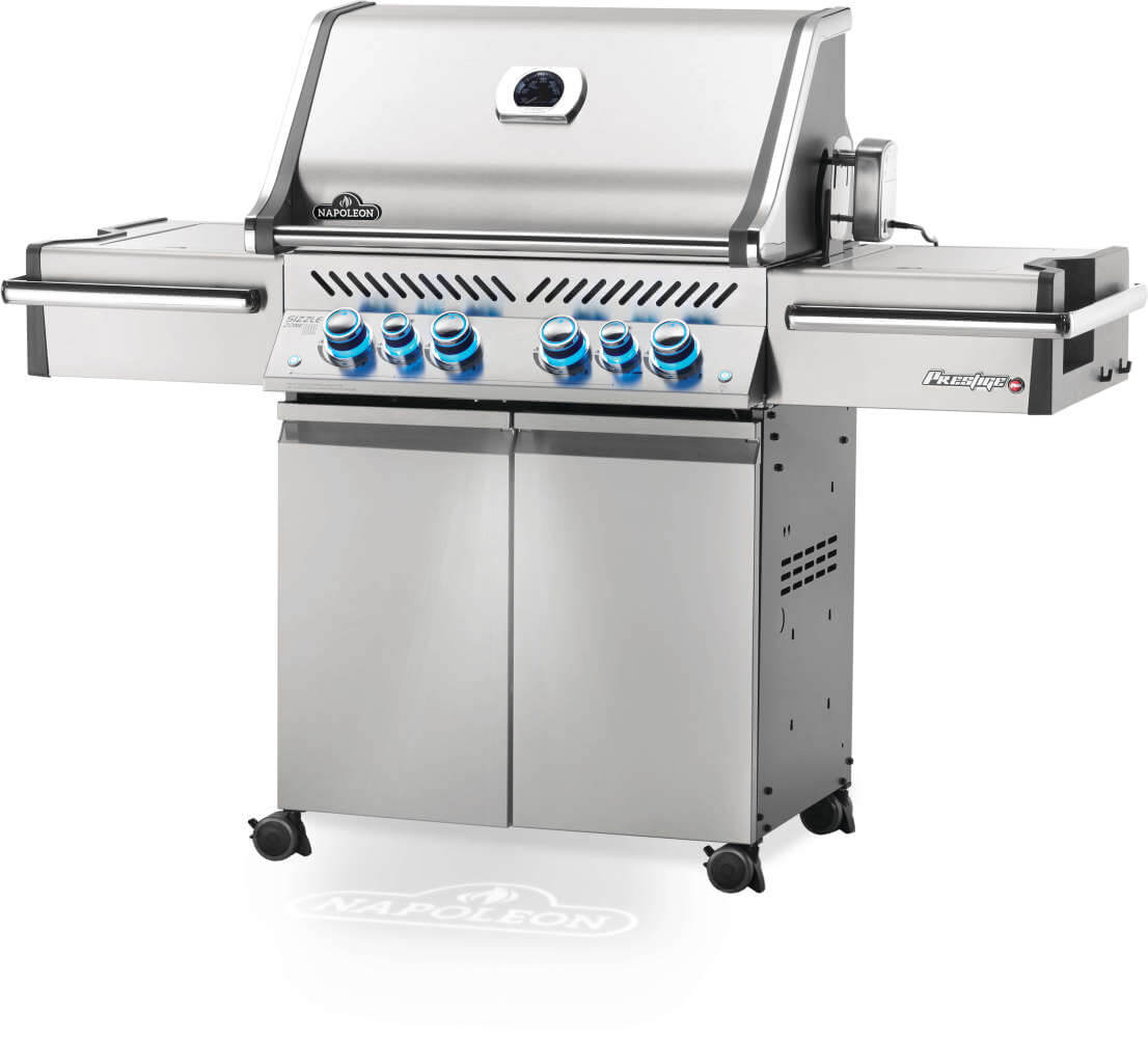 NAPOLEON BBQ PRO500RSIBNSS3 Prestige Pro 500 Rsib Infrared Rear & Side Burners Stainless Steel ...