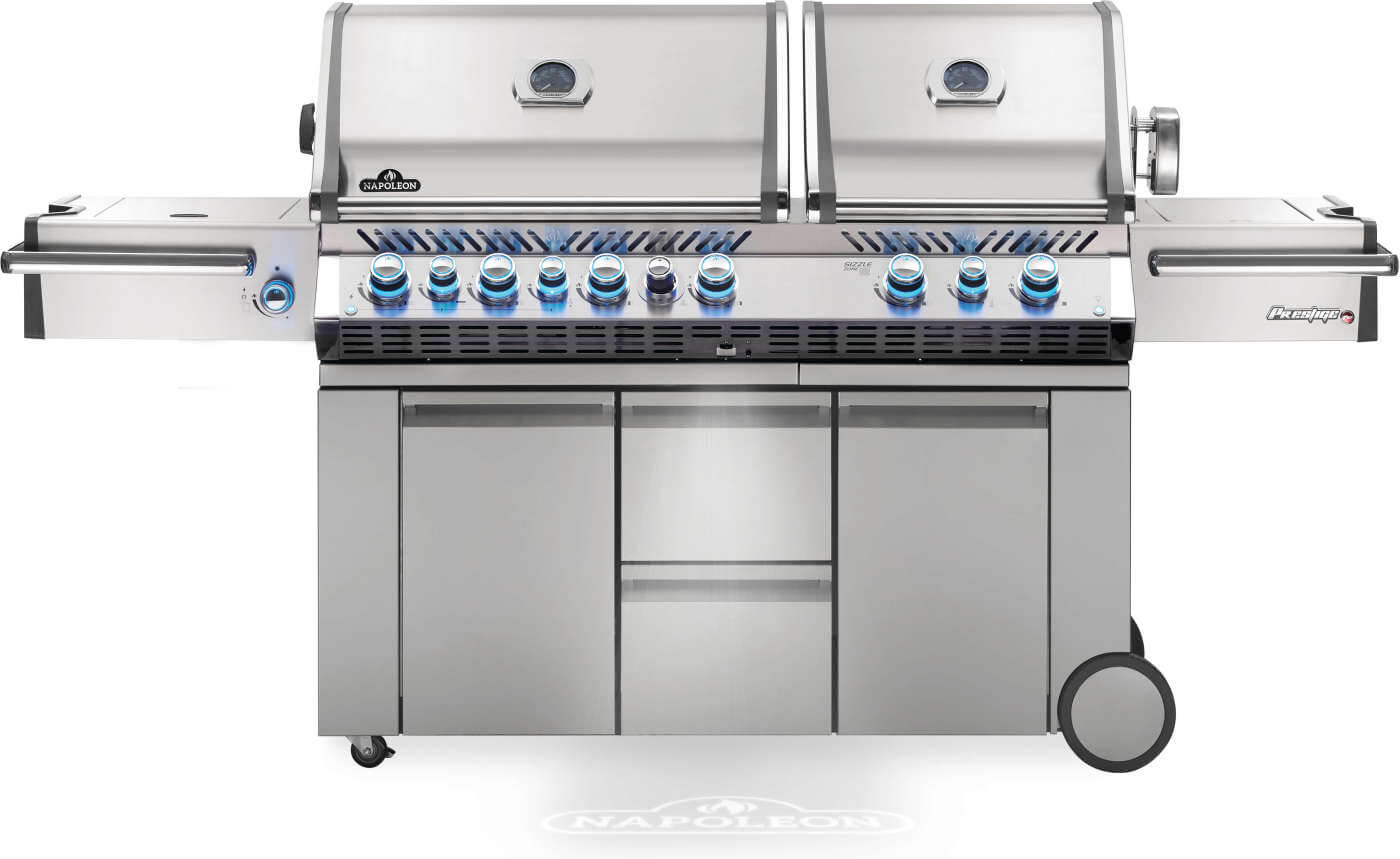 NAPOLEON BBQ PRO825RSBIPSS3 Prestige Pro 825 Rsbi Power Side Burner, Infrared Rear & Bottom BUR...