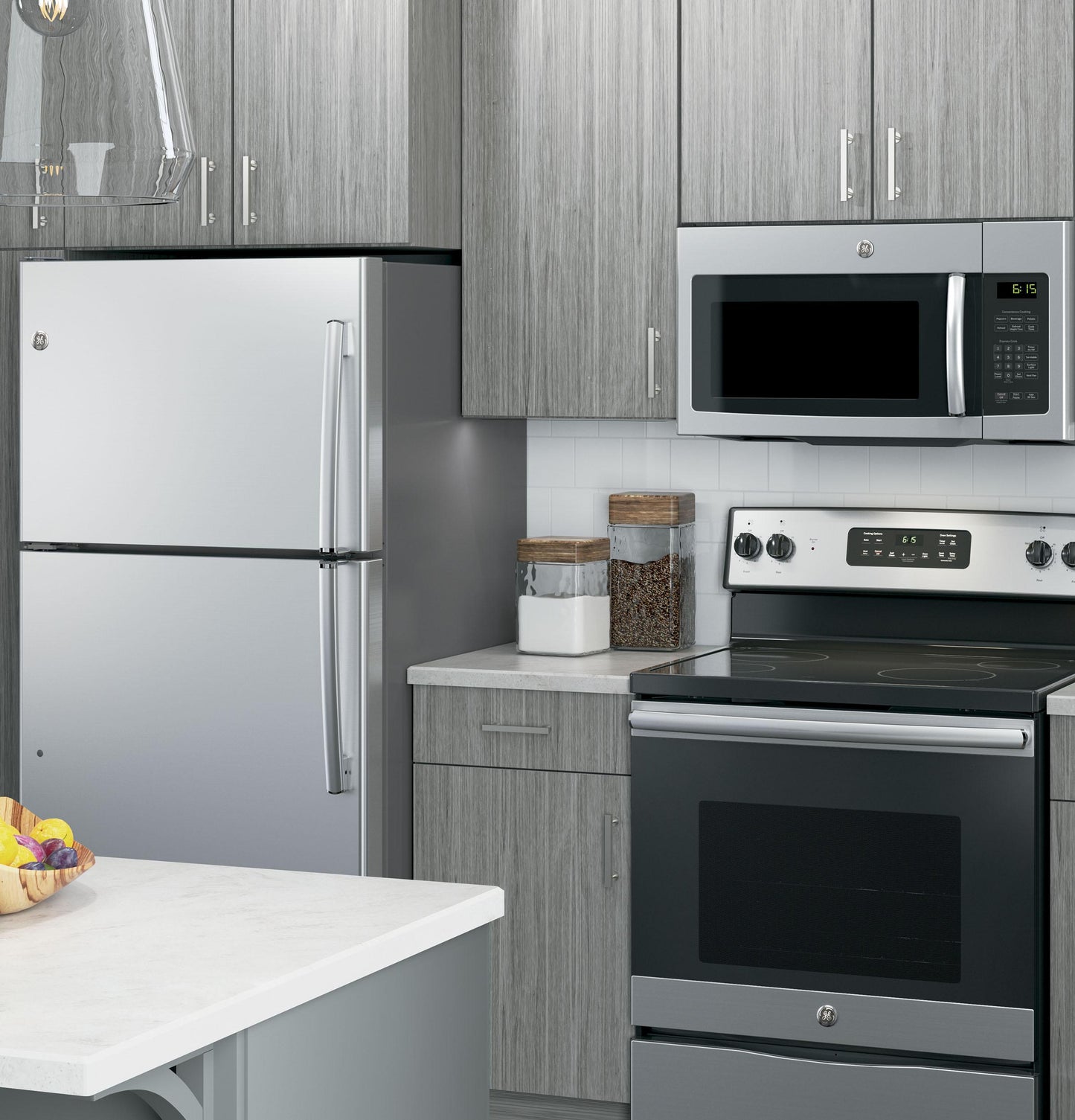 GE APPLIANCES JVM3162RJSS Ge 1.6 Cu. Ft. Over-the-range Microwave Oven