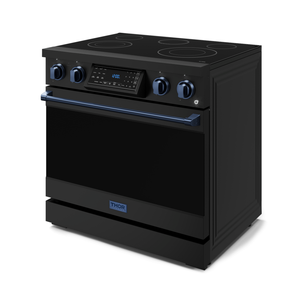 THOR KITCHEN RSE36BBLU 36 Inch Professional Electric Range With Tilt Panel Touch Control I...