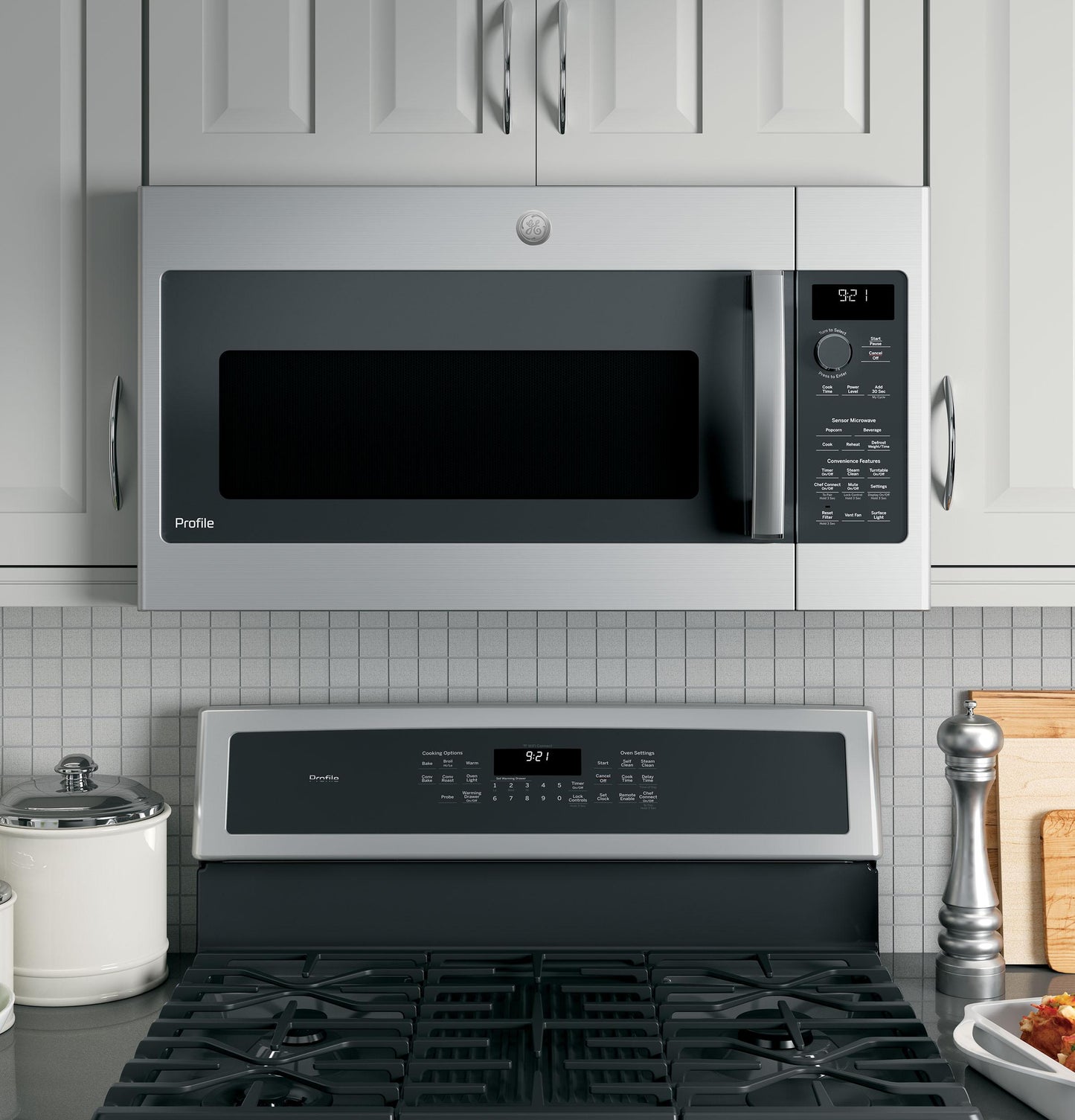 GE APPLIANCES PVM9215SKSS GE Profile Series 2.1 Cu. Ft. Over-the-range Sensor Microwave Oven