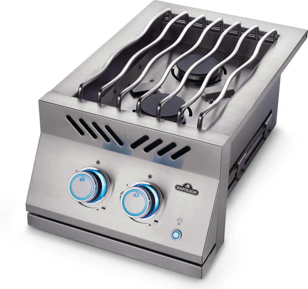 NAPOLEON BBQ BIB12RTPSS Built-in 700 Series Inline Dual Range Top Burner With Stainless STE...
