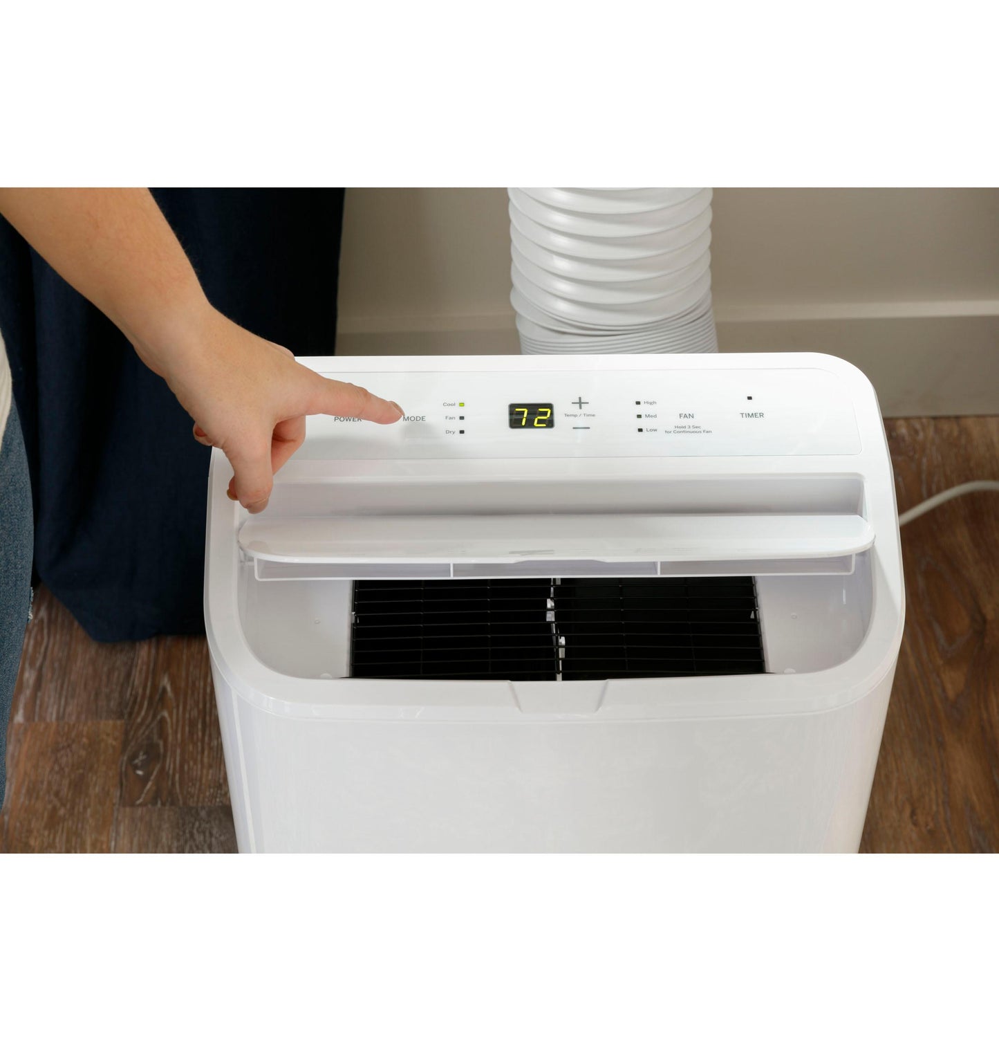GE APPLIANCES APCA11YBMW Ge 11,000 BTU Portable Air Conditioner for Medium Rooms Up To 45...