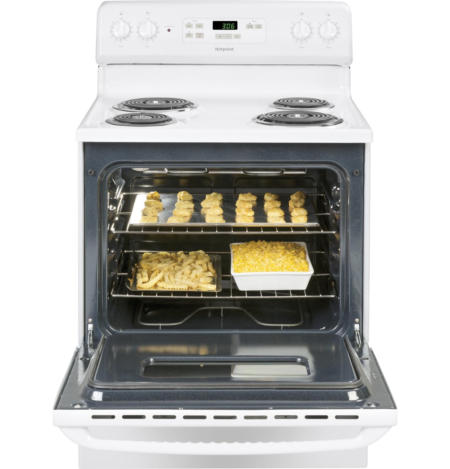 HOTPOINT RBS360DMWW Hotpoint 30"" Free-standing Standard Clean Electric Range