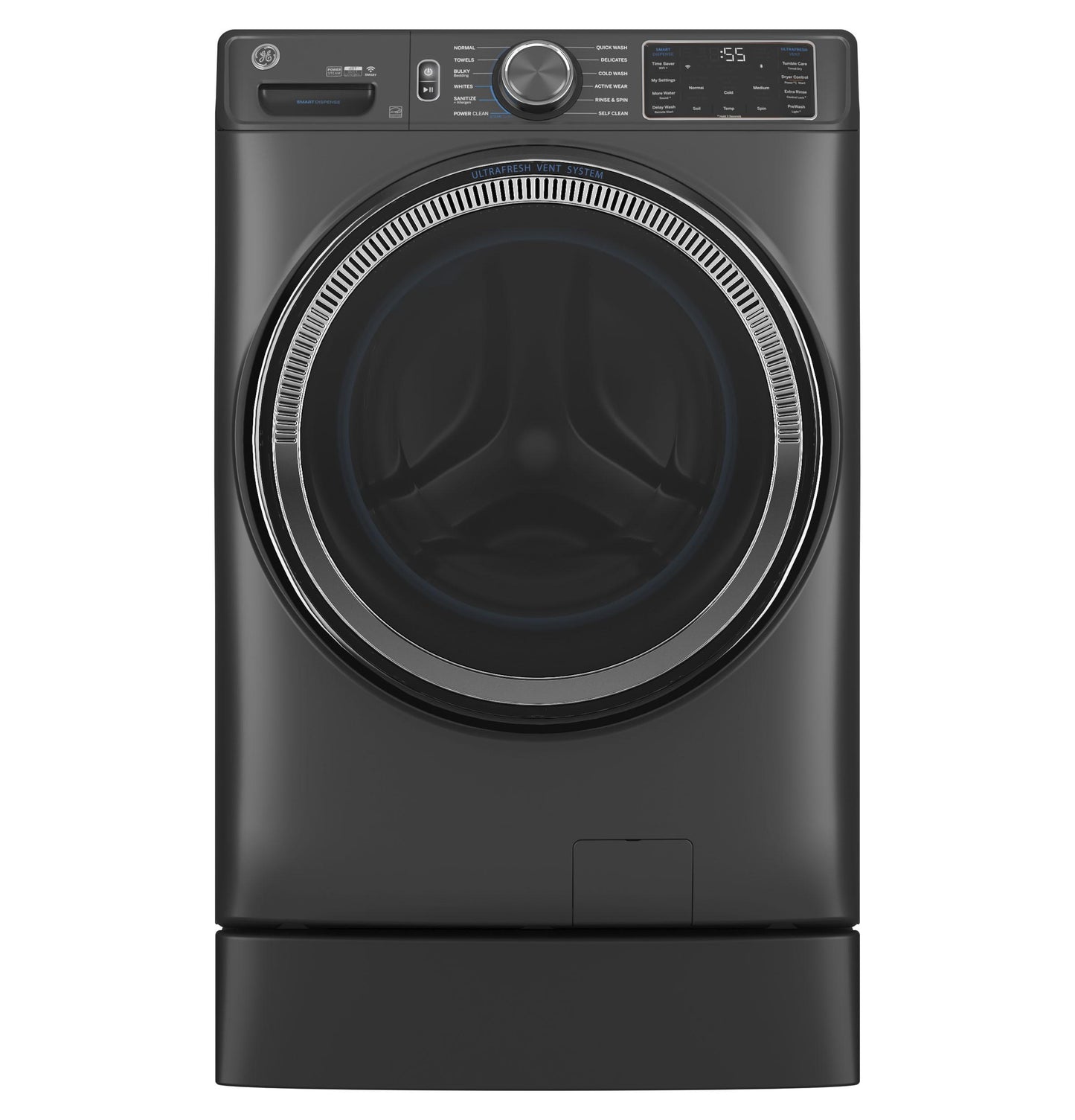 GE APPLIANCES GFW655SPVDS Ge 5.0 Cu. Ft. Capacity Smart Front Load Energy Star Steam WA...