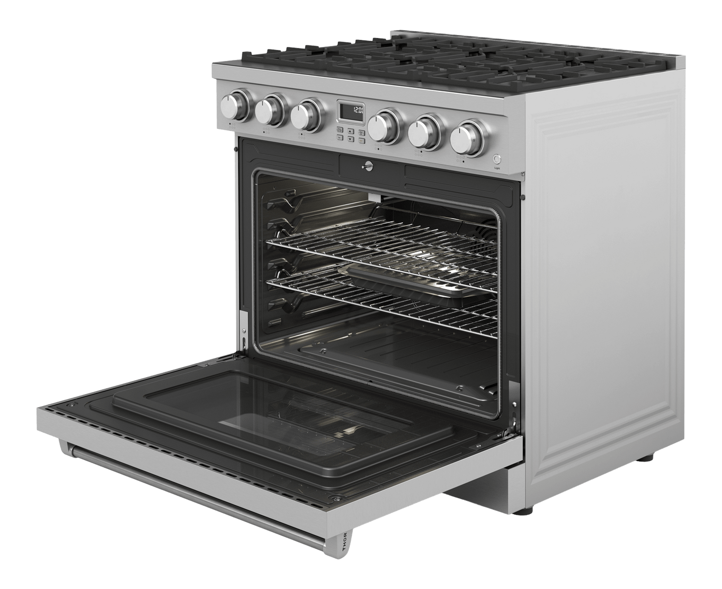 THOR KITCHEN ARG36LP 36 Inch Contemporary Professional Gas Range In Stainless Steel - LI...