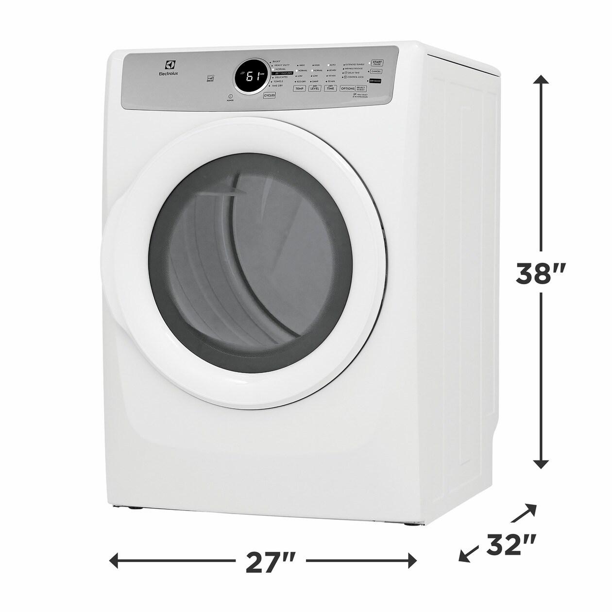 ELECTROLUX ELFG7337AW Electrolux Gas 8.0 Cu. Ft. Front Load Dryer