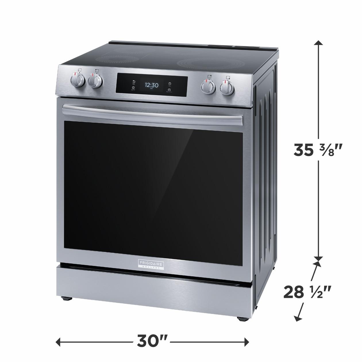 FRIGIDAIRE GCFE3060BF Frigidaire Gallery 30"" Front Control Electric Range With Total CONV...