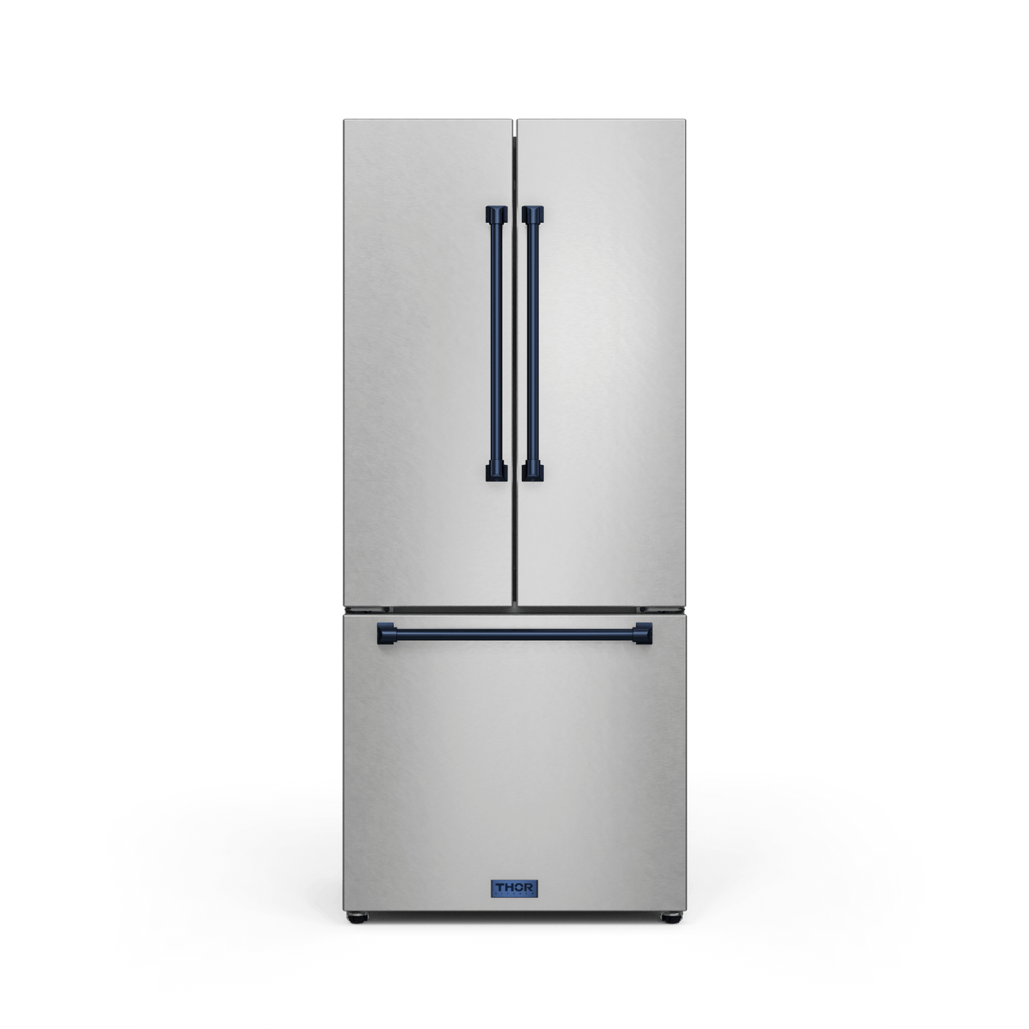 THOR KITCHEN RF3017FFD99BLU 30 Inch 17.7 Cu Ft French Door Counter Depth Refrigerator With Ice ...