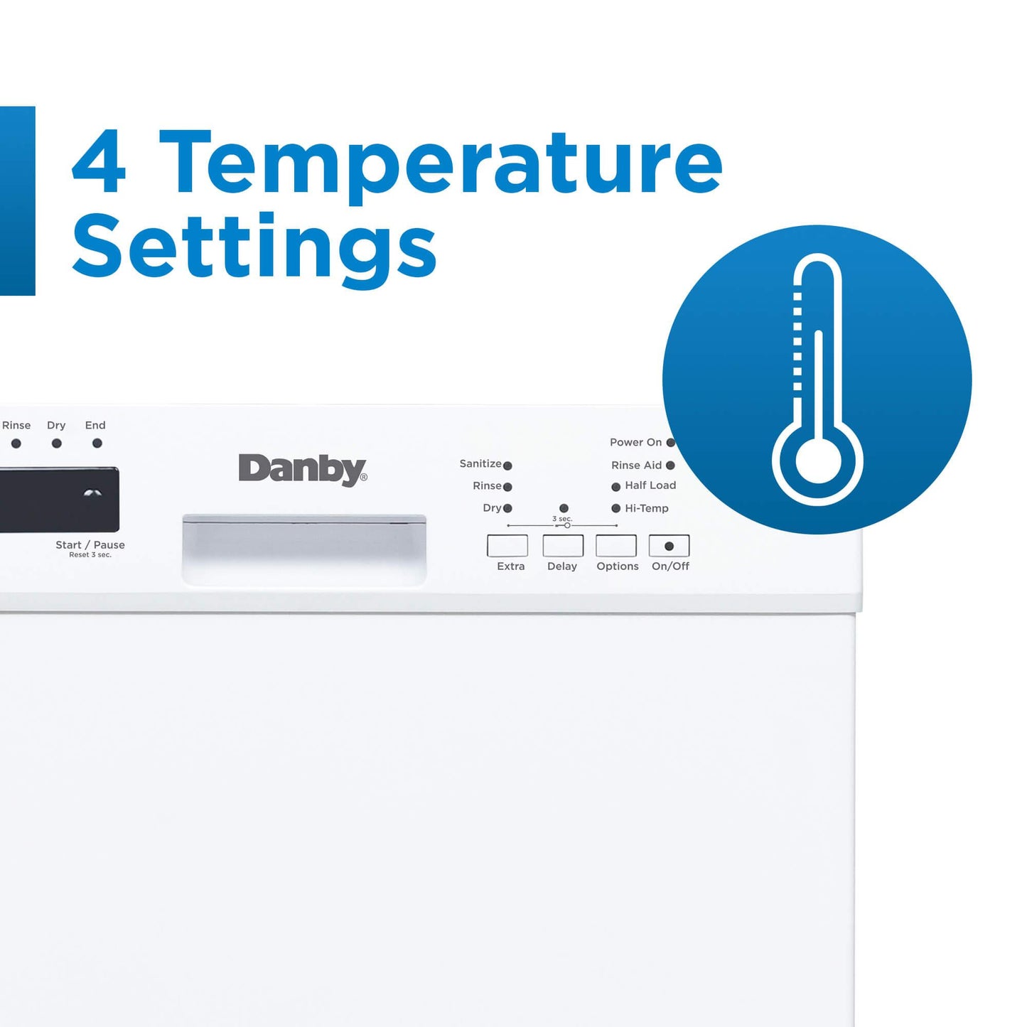DANBY DDW18D1EW Danby 18"""" Built-in Dishwasher With Front Controls (white)