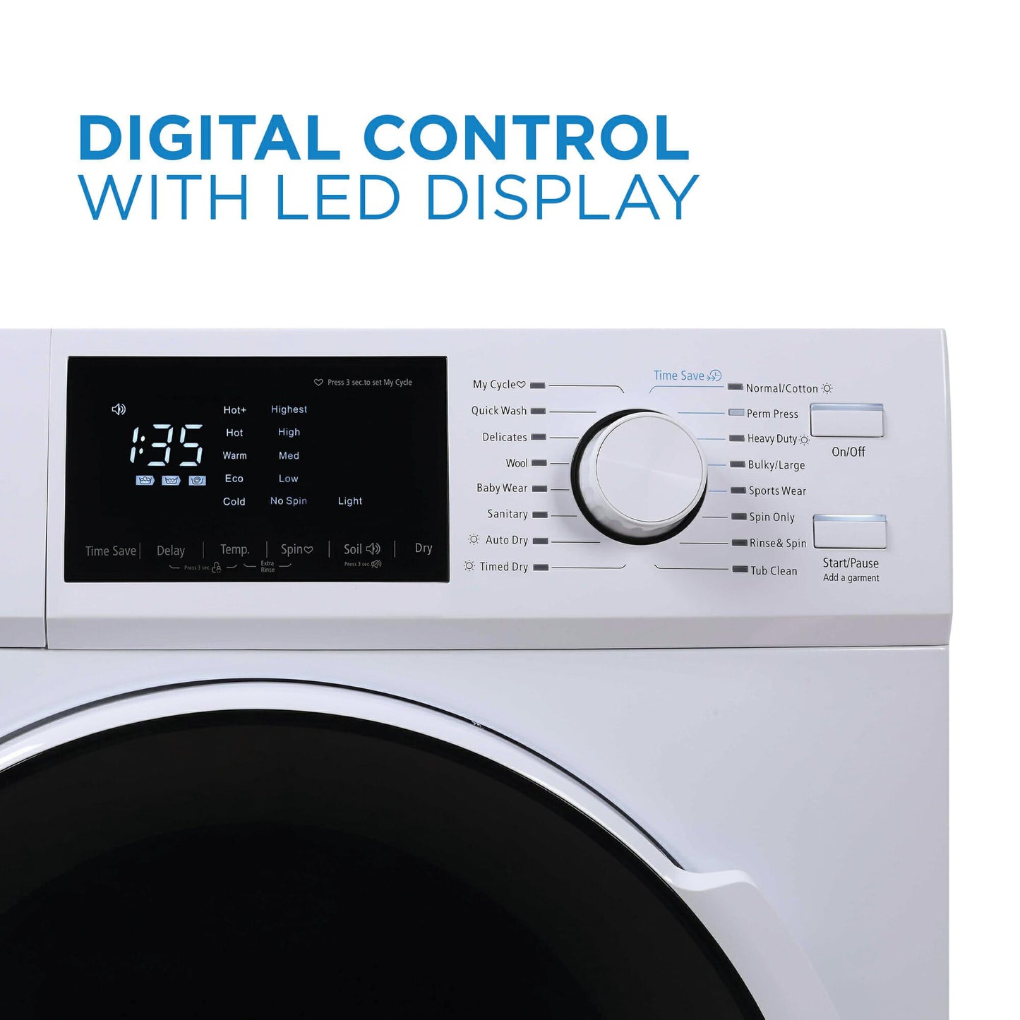 DANBY DWM120WDB3 Danby 2.7 Cu. Ft. All-in-one Ventless Washer Dryer Combo