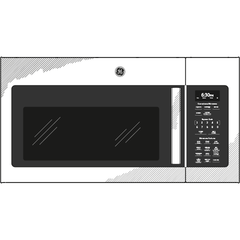 GE APPLIANCES JVM6172SKSS Ge Series 1.7 Cu. Ft. Over-the-range Microwave Oven