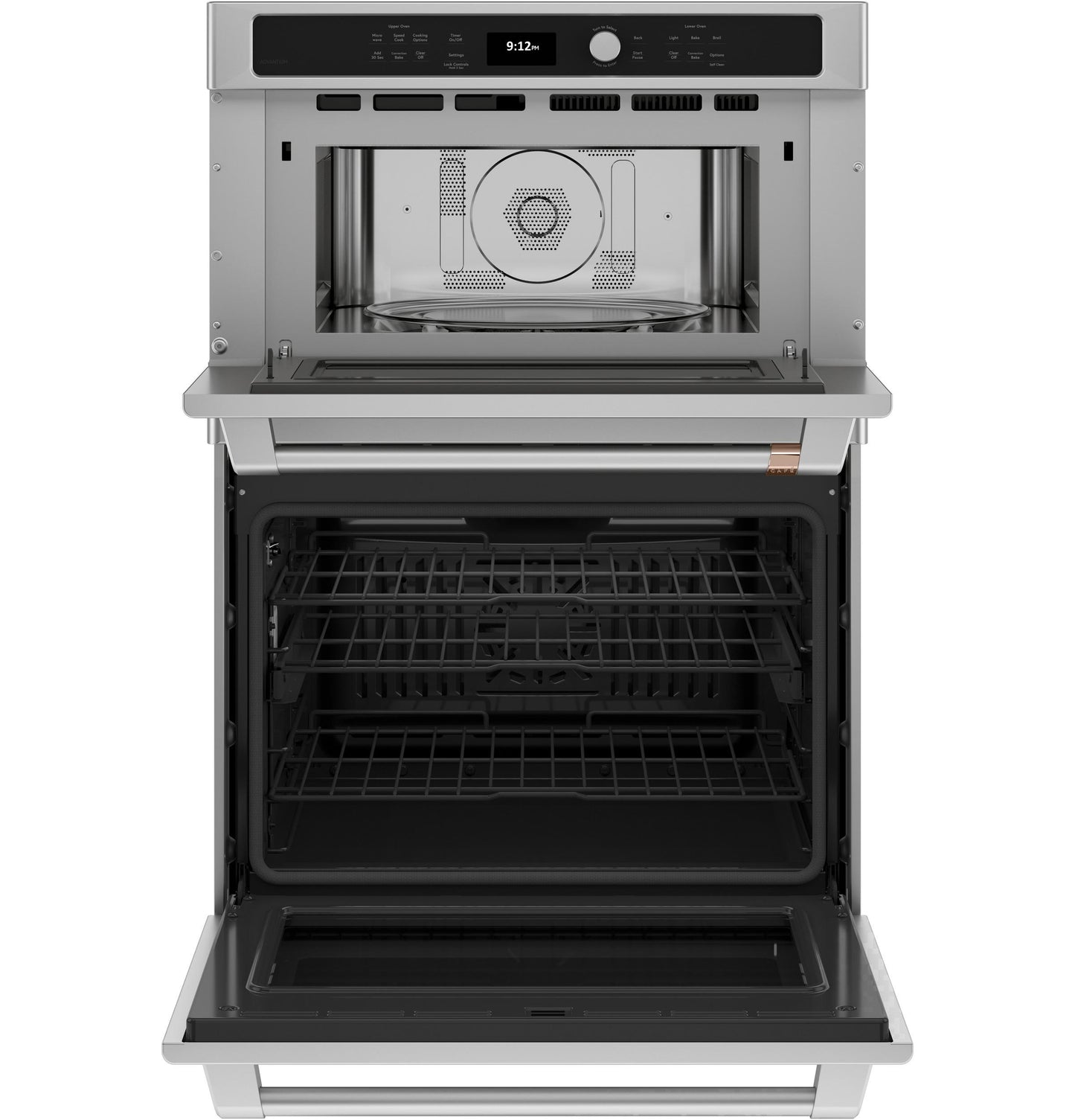 CAFE CTC912P2NS1 Cafe 30 In. Combination Double Wall Oven With Convection and ...