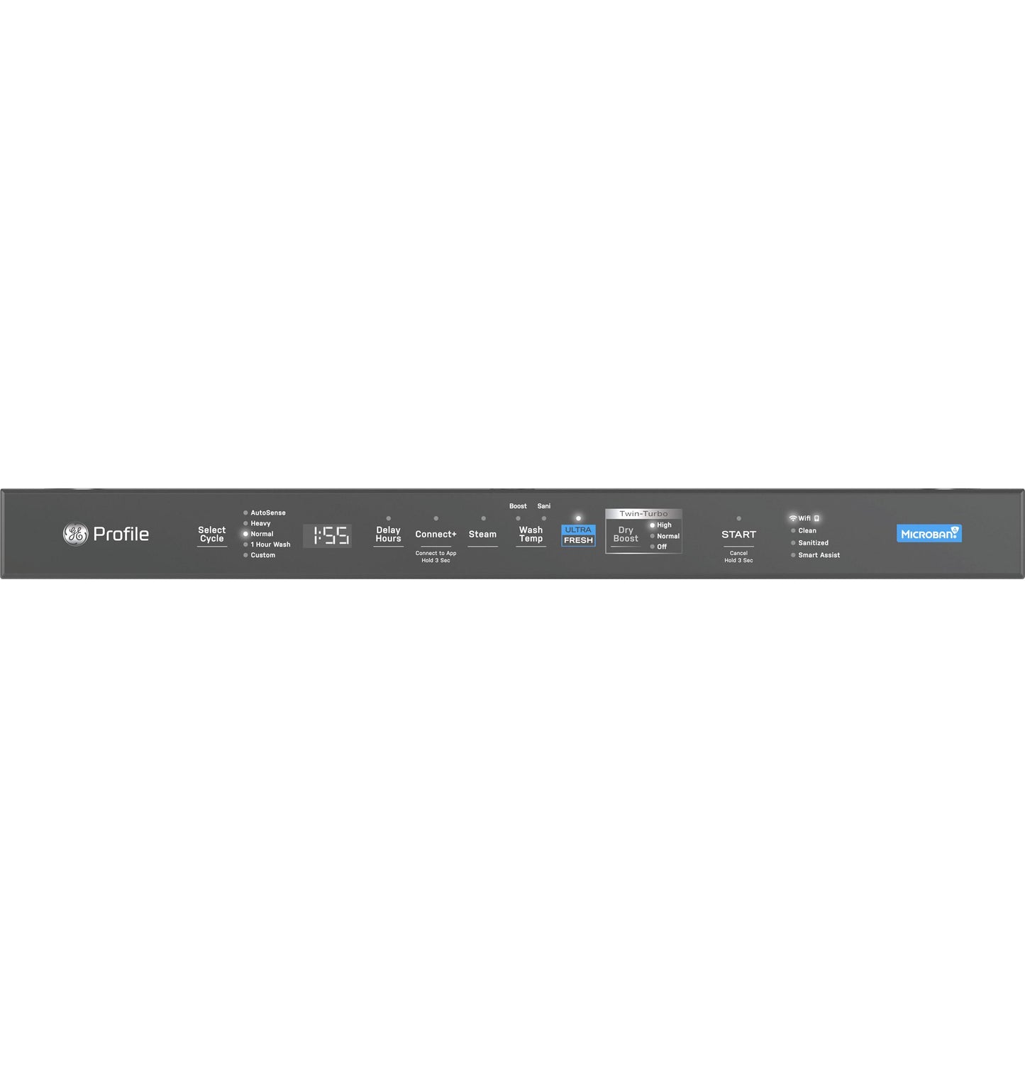 GE APPLIANCES PDT755SYVFS GE Profile Energy Star Smart Ultrafresh System Dishwasher With ...