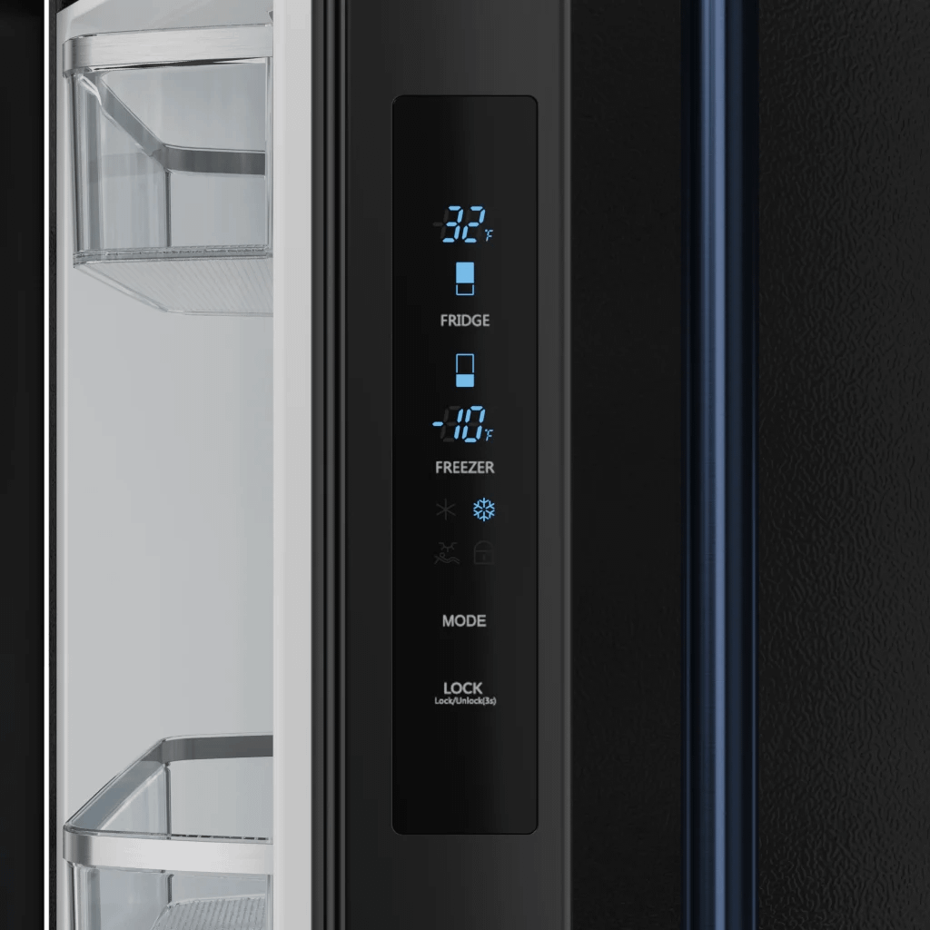 THOR KITCHEN RF3017FFD00BLU 30 Inch 17.7 Cu Ft French Door Counter Depth Refrigerator With Ice ...