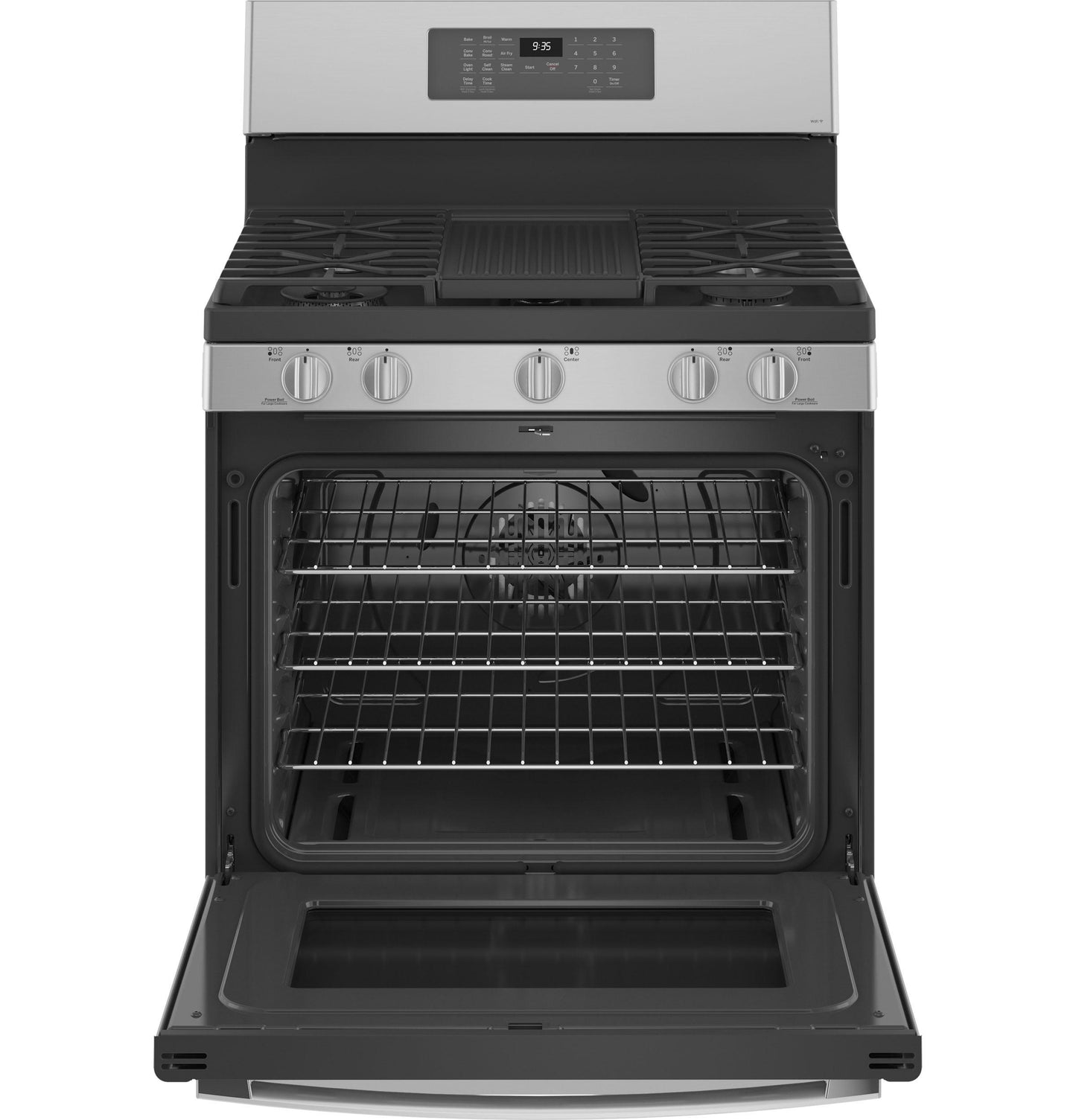 GE APPLIANCES PGB935YPFS GE Profile Smart 30"" Free-standing Self Clean Gas Fingerprint R...