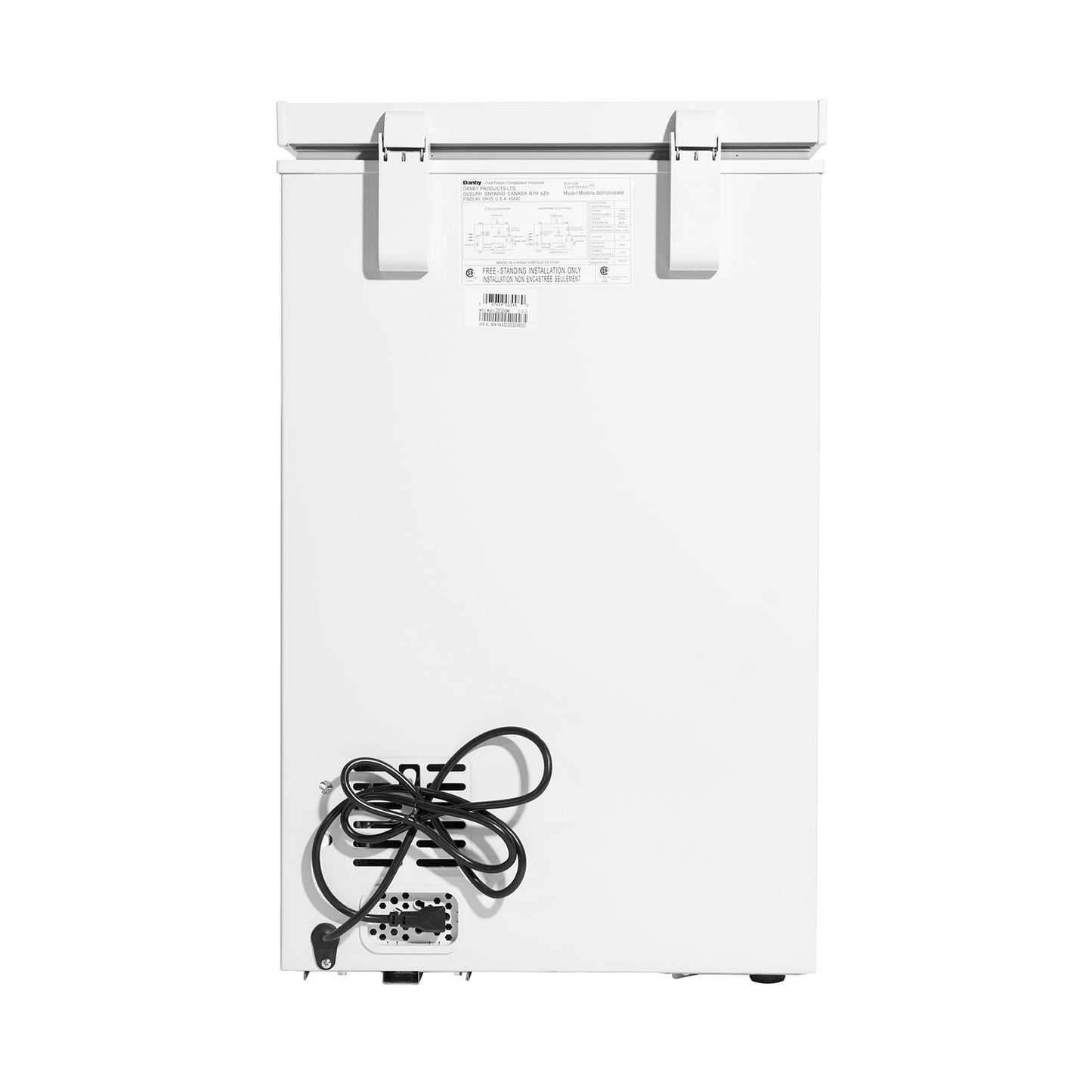 DANBY DCF035A6WM Danby 3.5 CU.FT Square Model Chest Freezer Doe