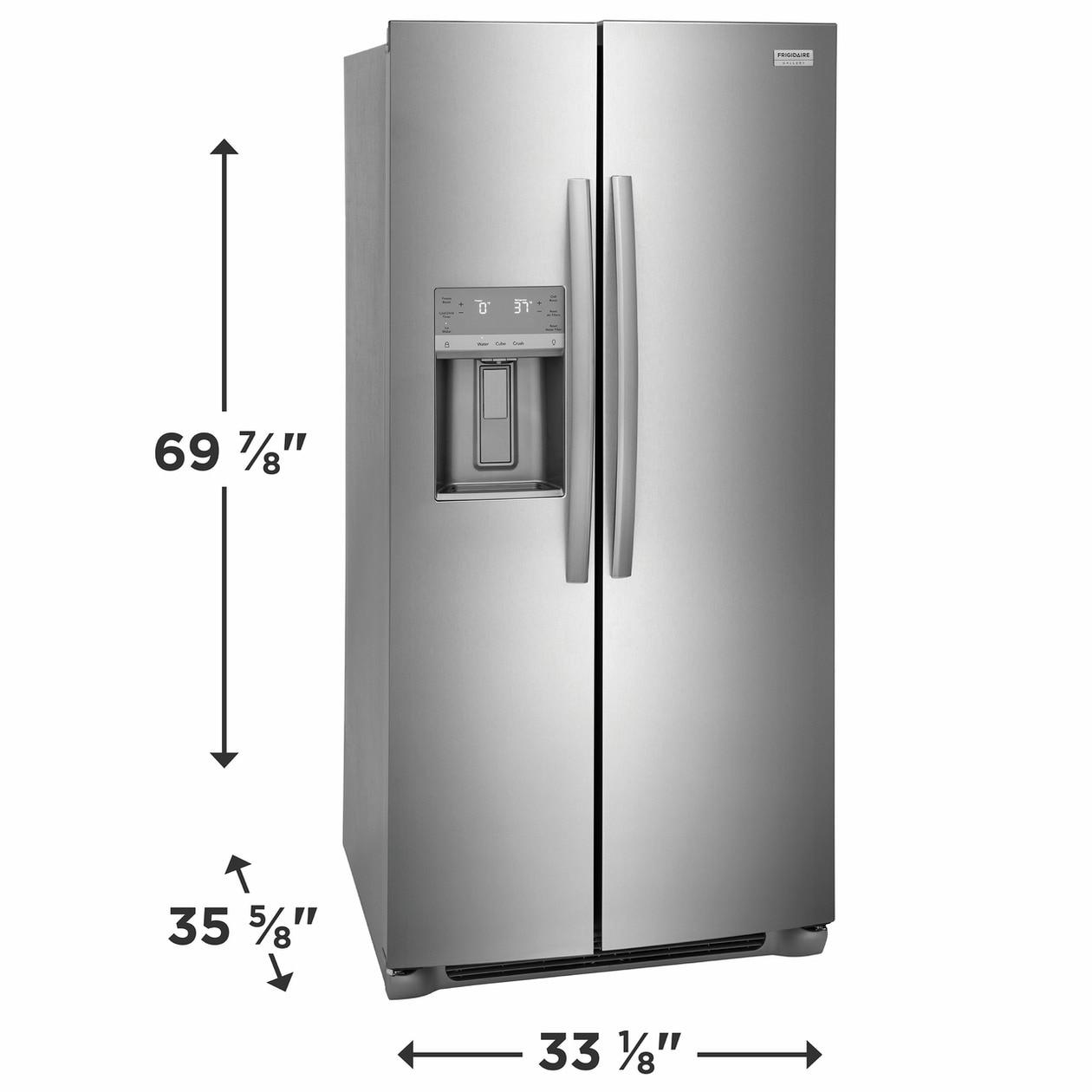 FRIGIDAIRE GRSS2352AF Frigidaire Gallery 22.3 Cu. Ft. 33'' Standard Depth Side By Side RE...