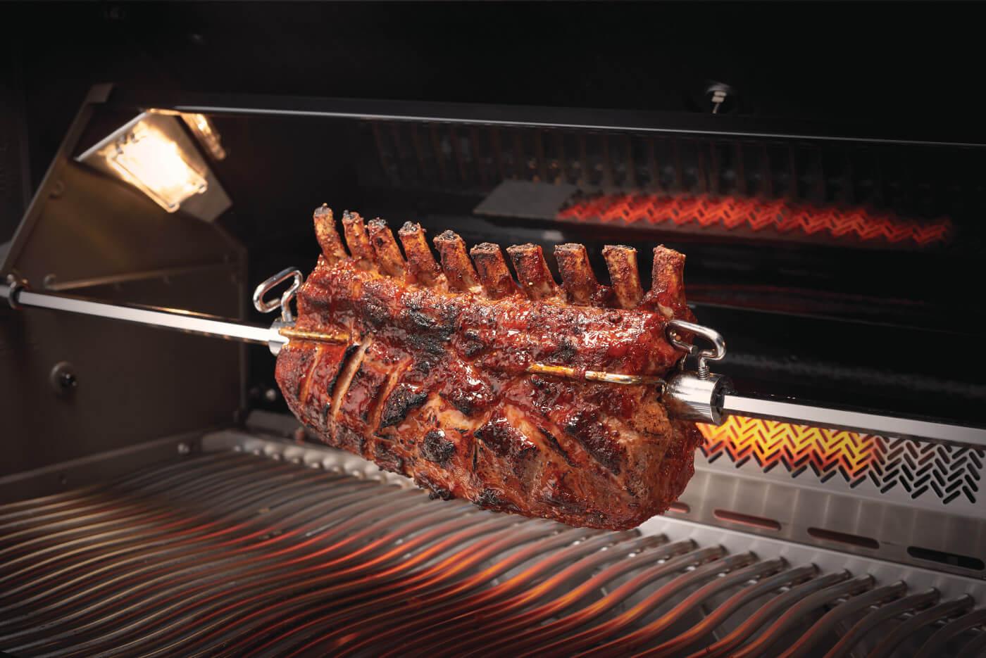 NAPOLEON BBQ PRO665RSIBPSS3 Prestige Pro 665 Rsib Infrared Rear & Side Burners Stainless Steel ...